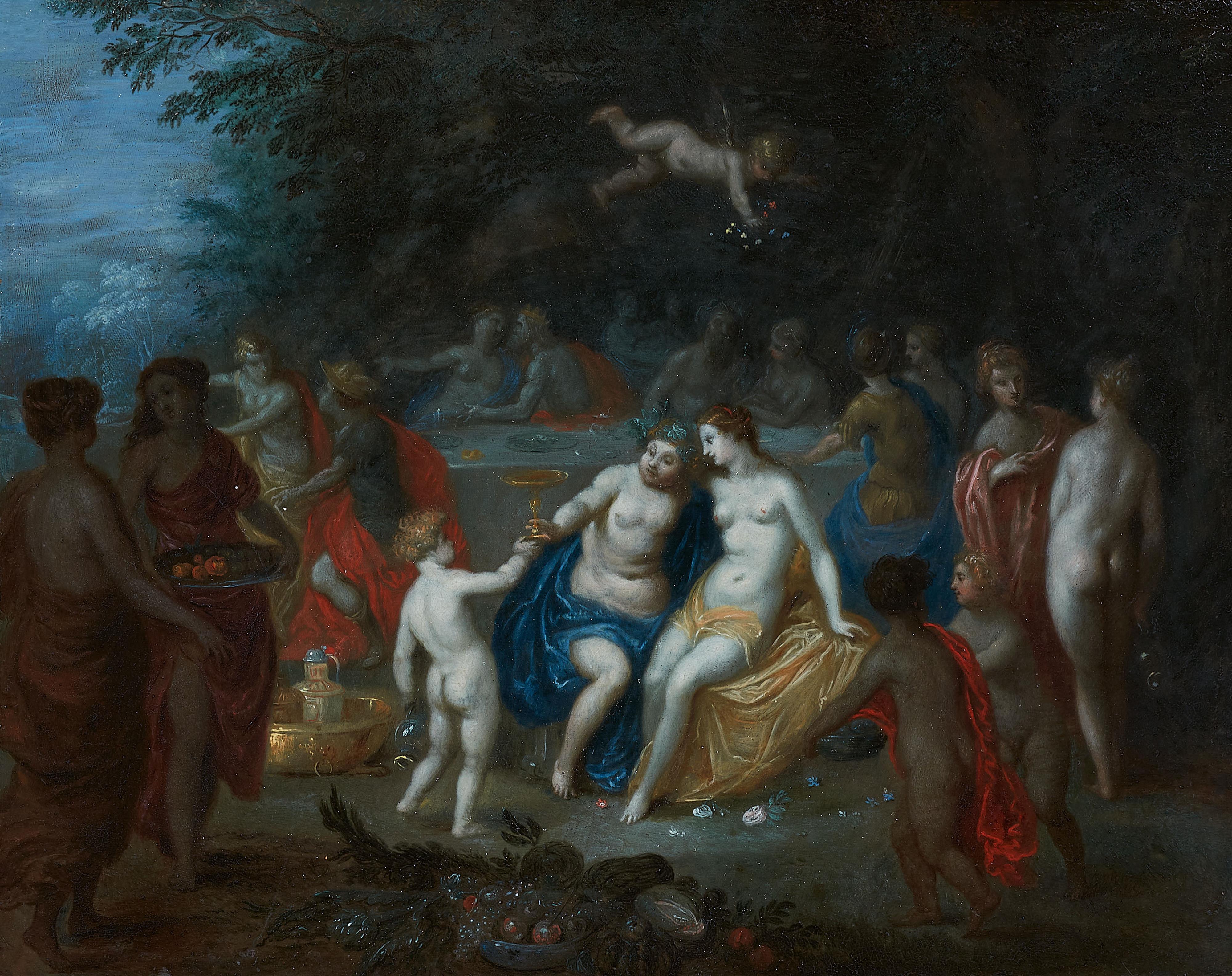 Hendrick van Balen circle of - The Wedding Feast of Bacchus and Ariadne - image-1