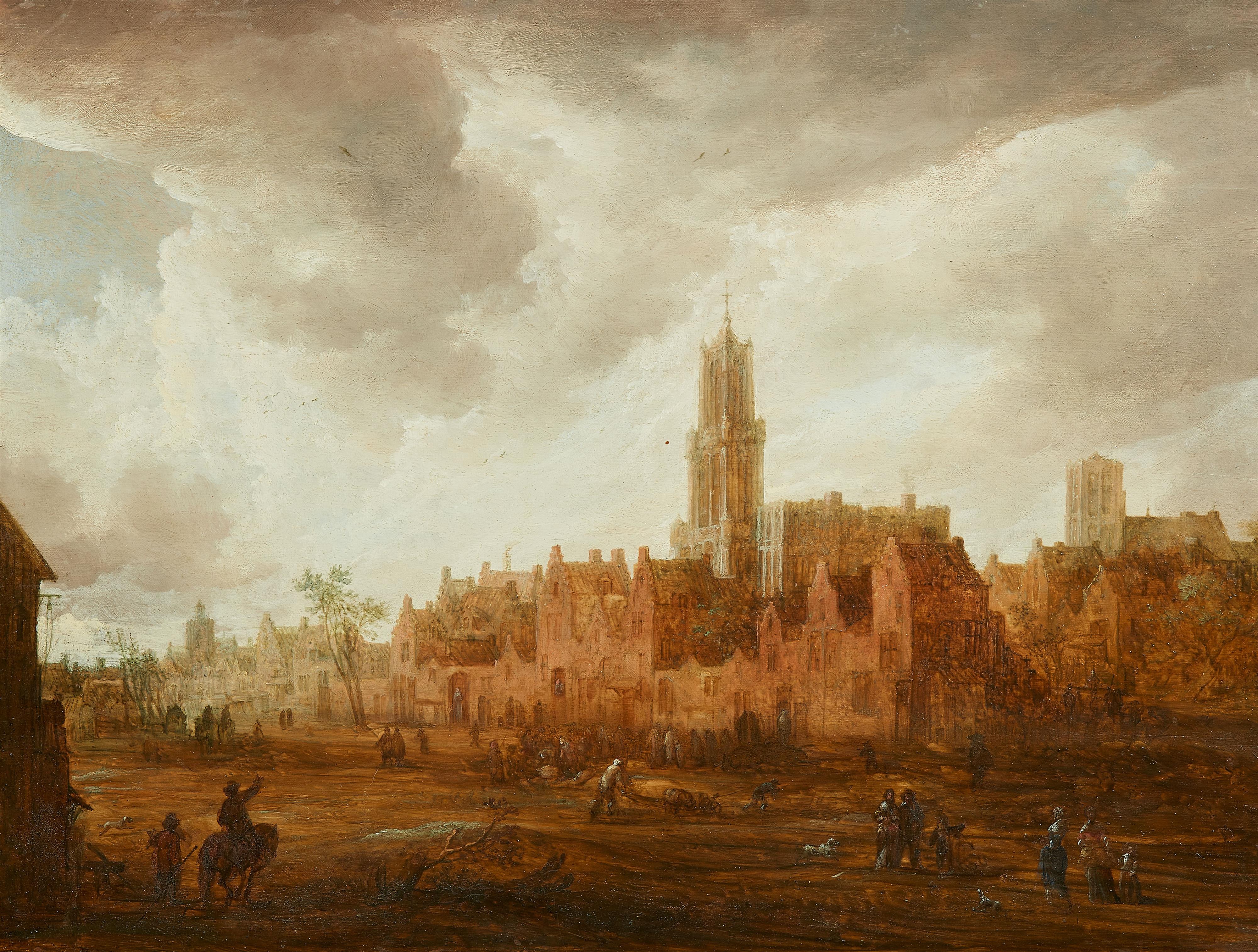 Frans de Momper, zugeschrieben - Ansicht von Antwerpen - image-1