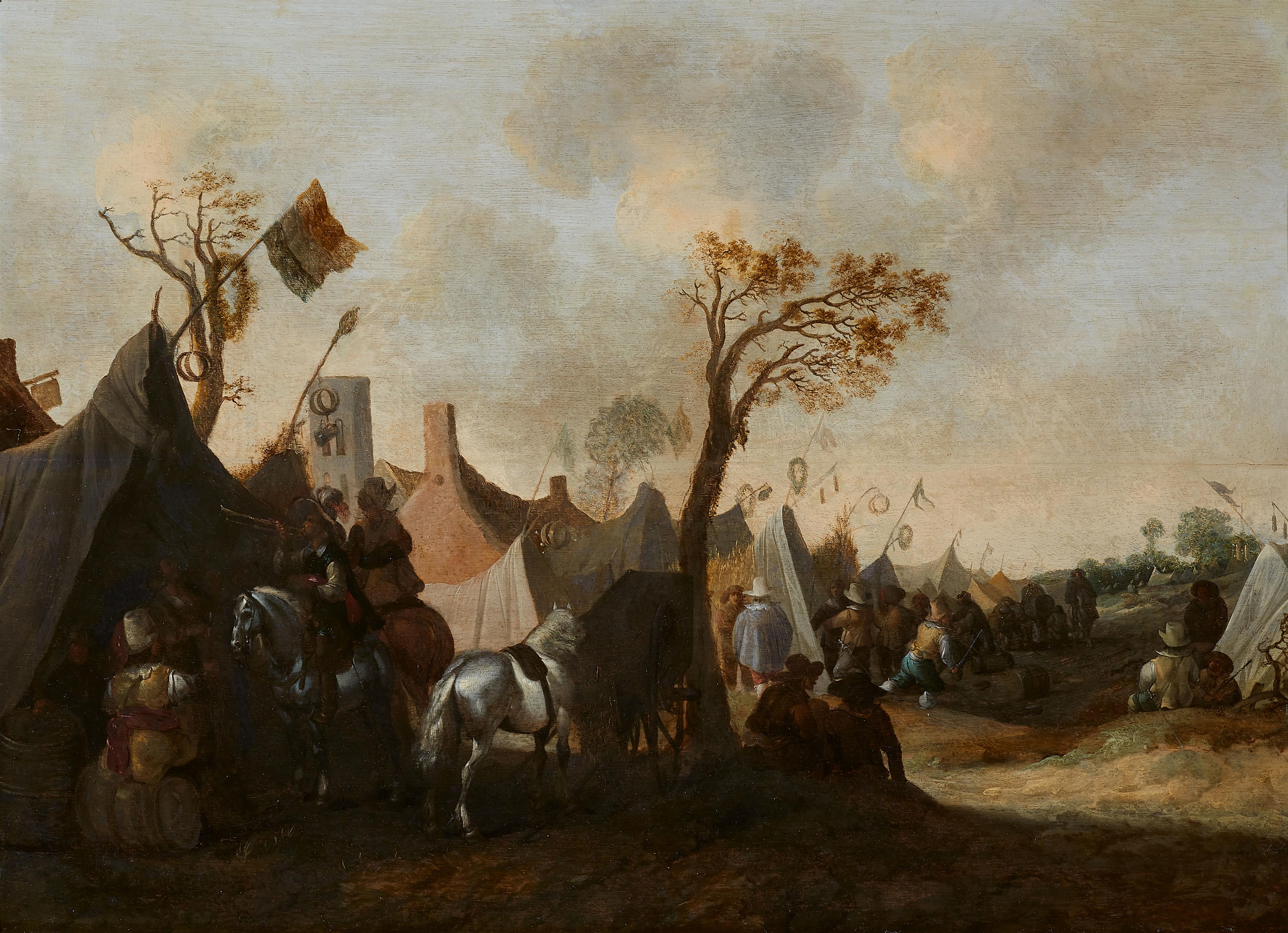 Jan Jacobsz. van der Stoffe - Military Encampment - image-1