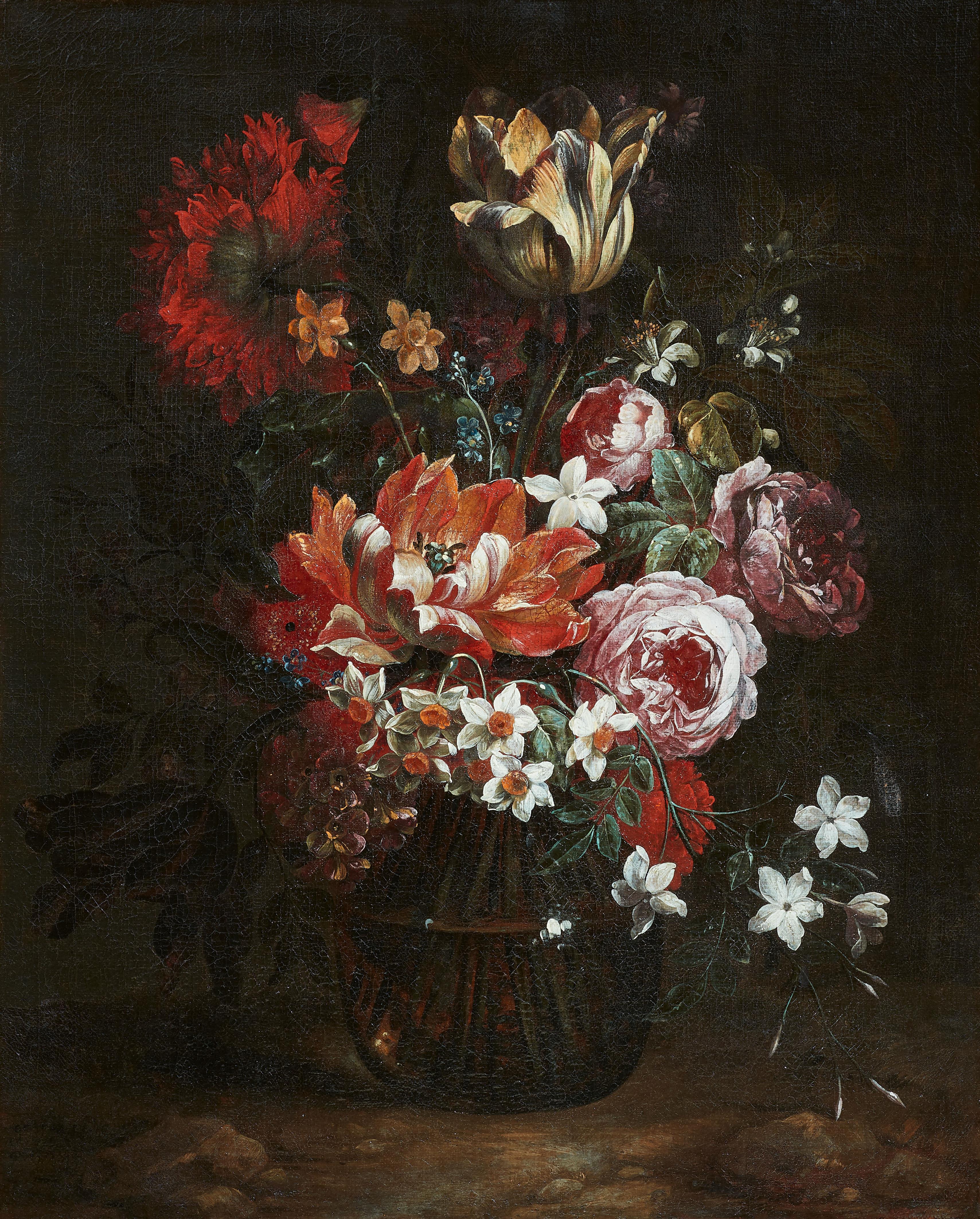 Gaspar Peeter Verbruggen II - Blumen in einer Vase - image-1
