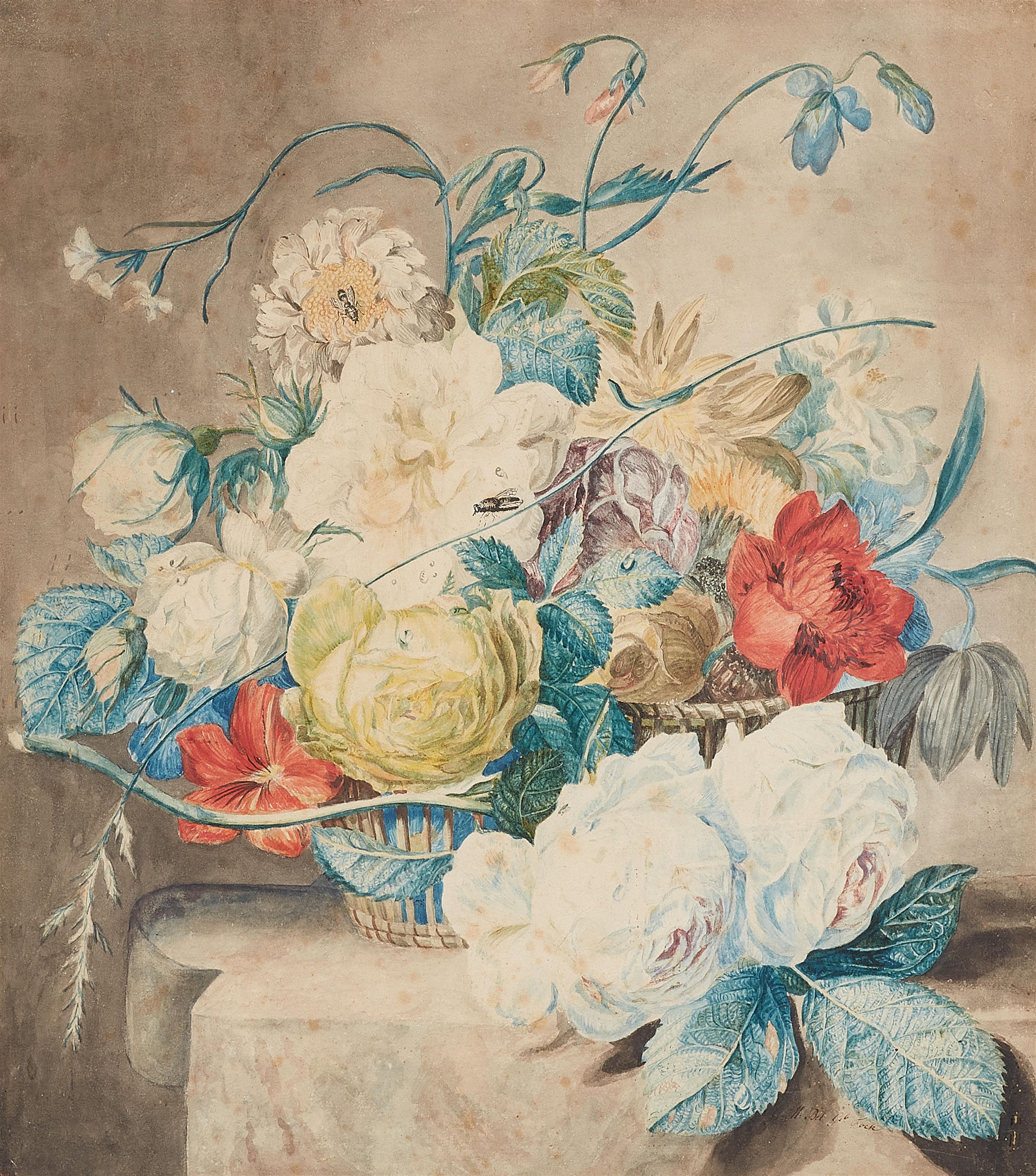 Niederländischer Meister um 1800 - Blumenstillleben - image-1