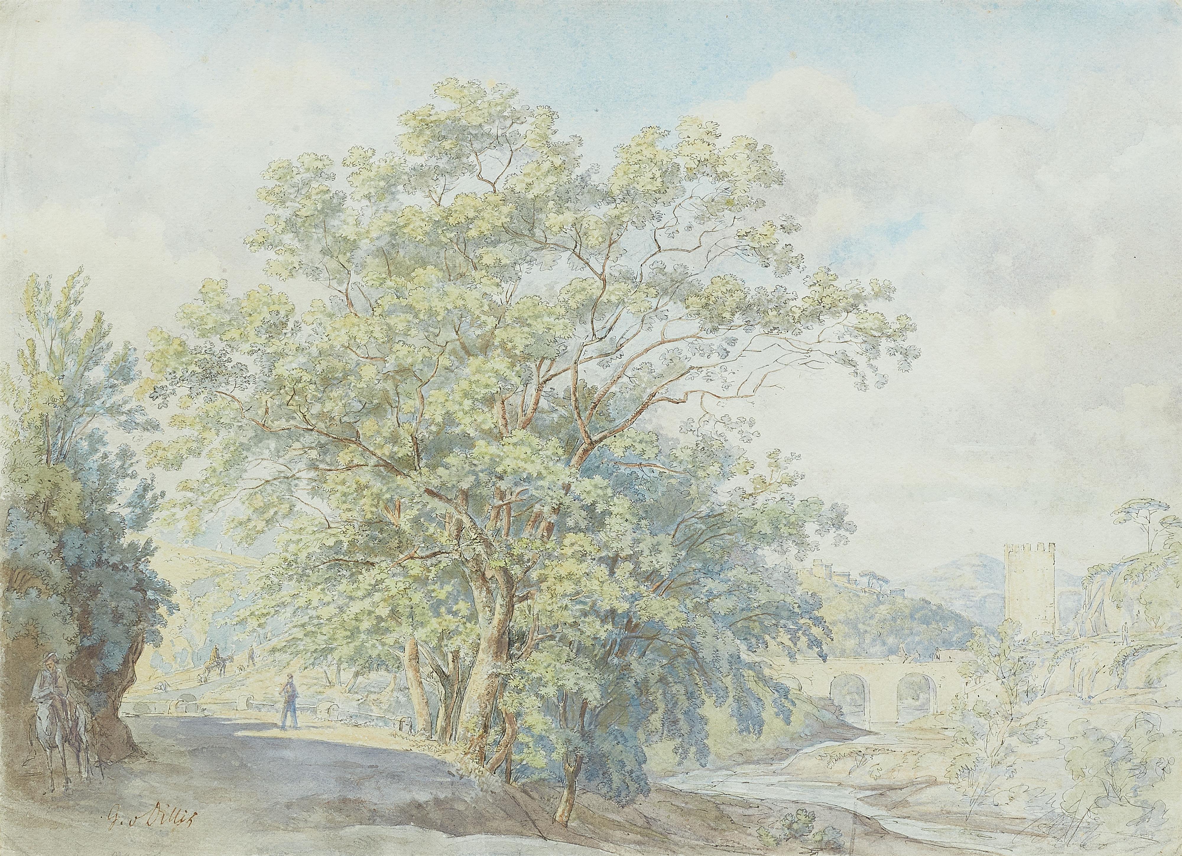 Johann Georg von Dillis - Landschaft in den Albaner Bergen - image-1