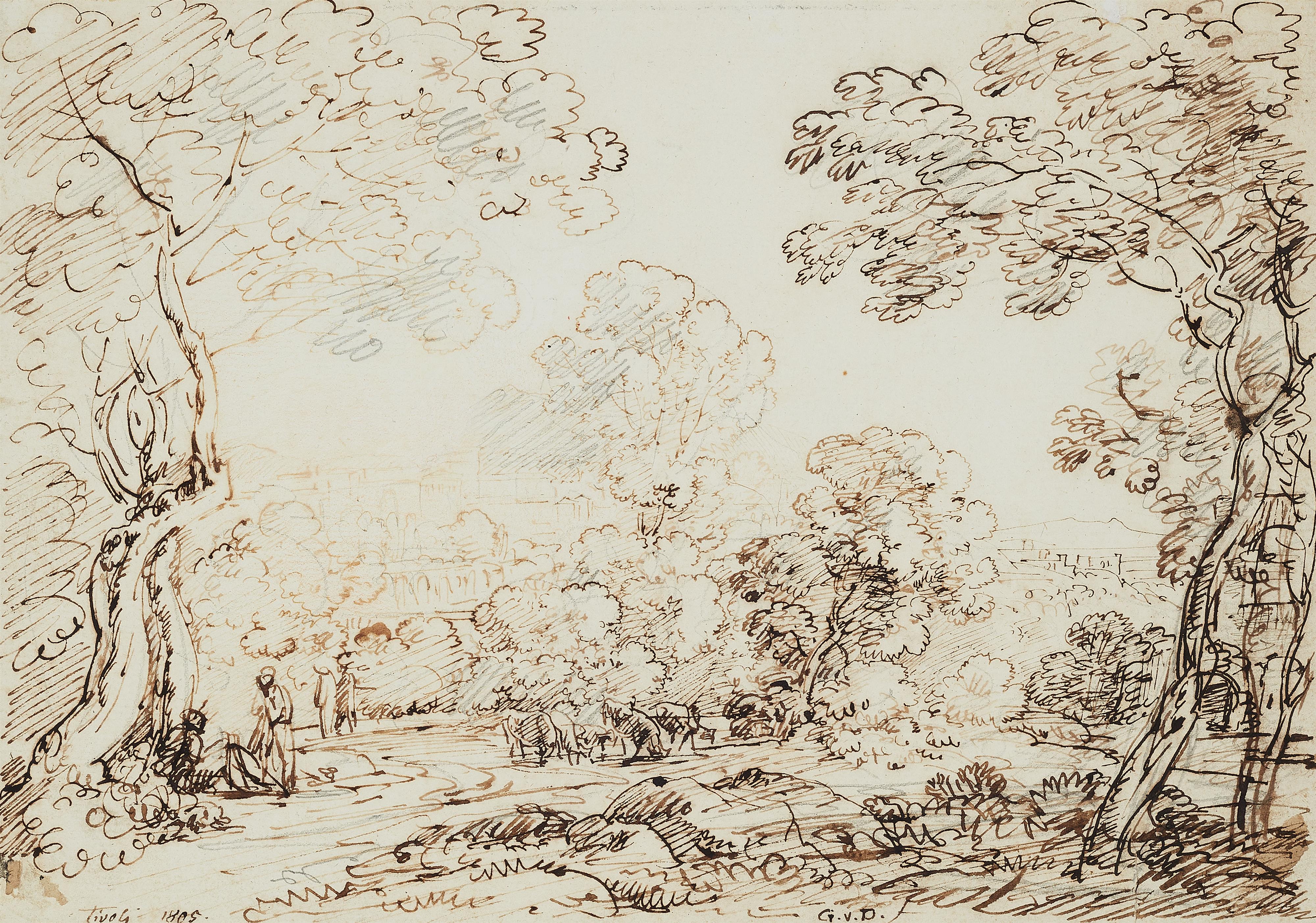 Johann Georg von Dillis - Landscape by Tivoli - image-1