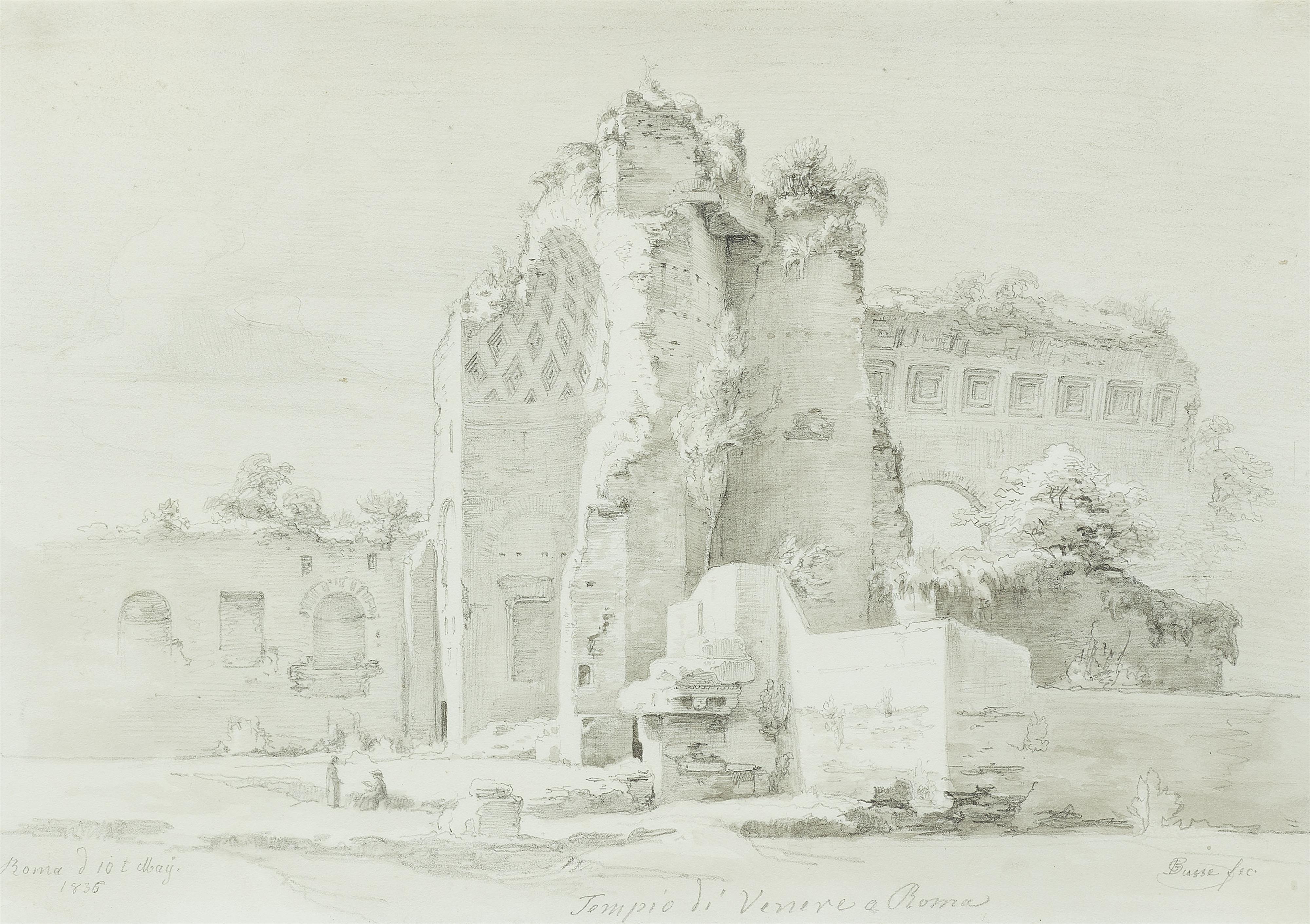 Georg Heinrich Busse - The Temple of Venus in Rome - image-1