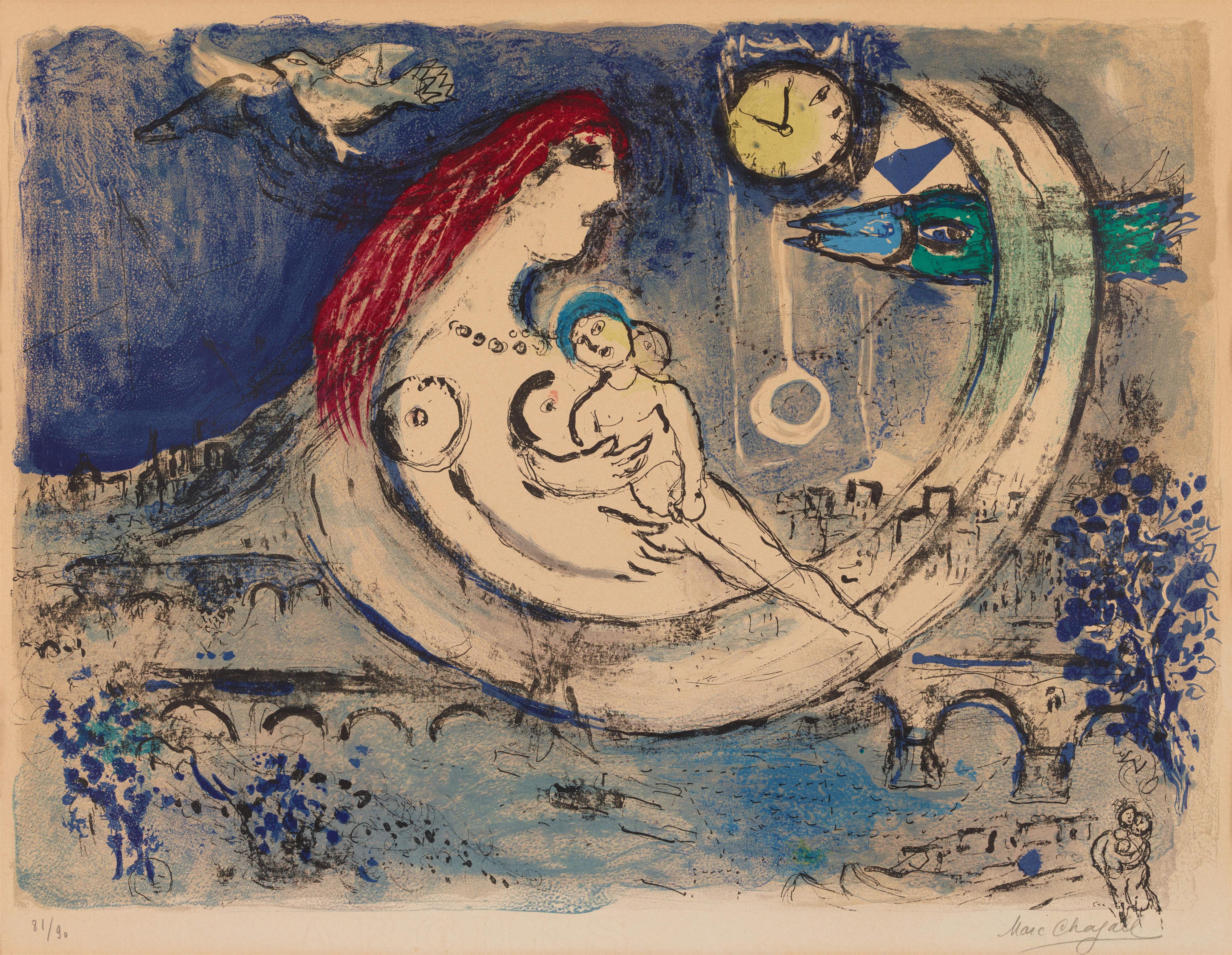 Marc Chagall - Paysage bleu - image-1