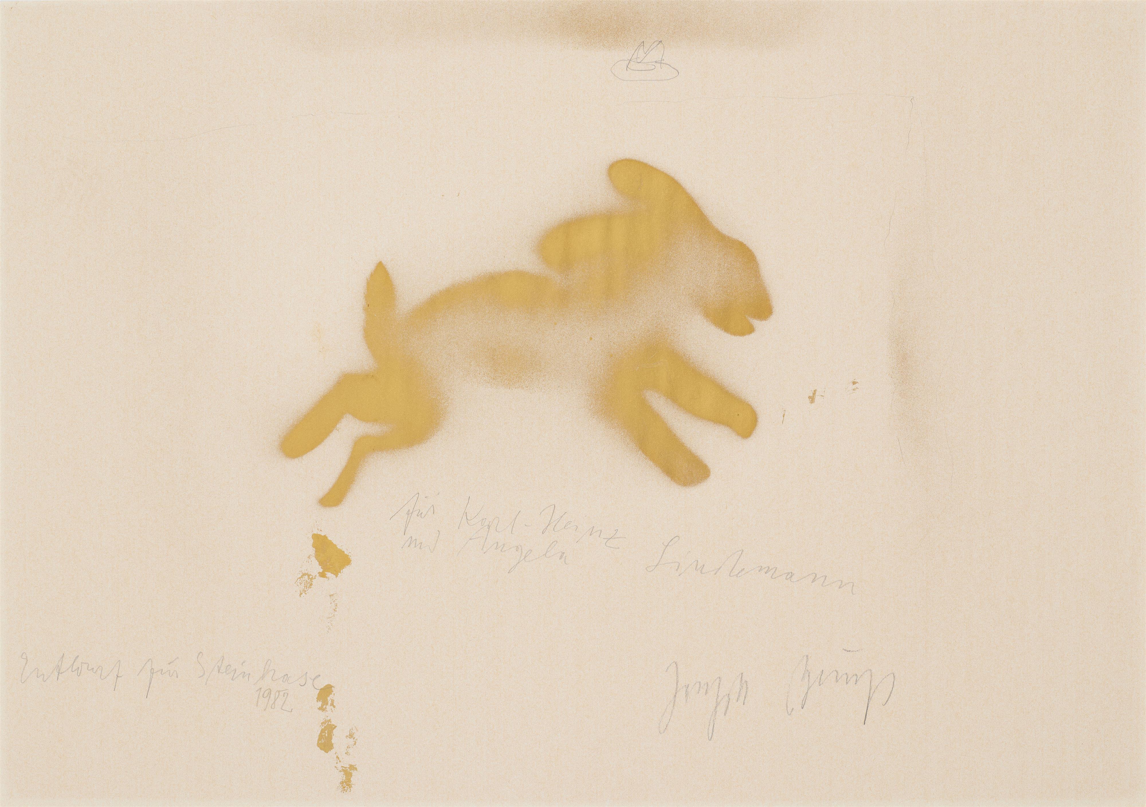 Joseph Beuys - Entwurf für Steinhase - image-1