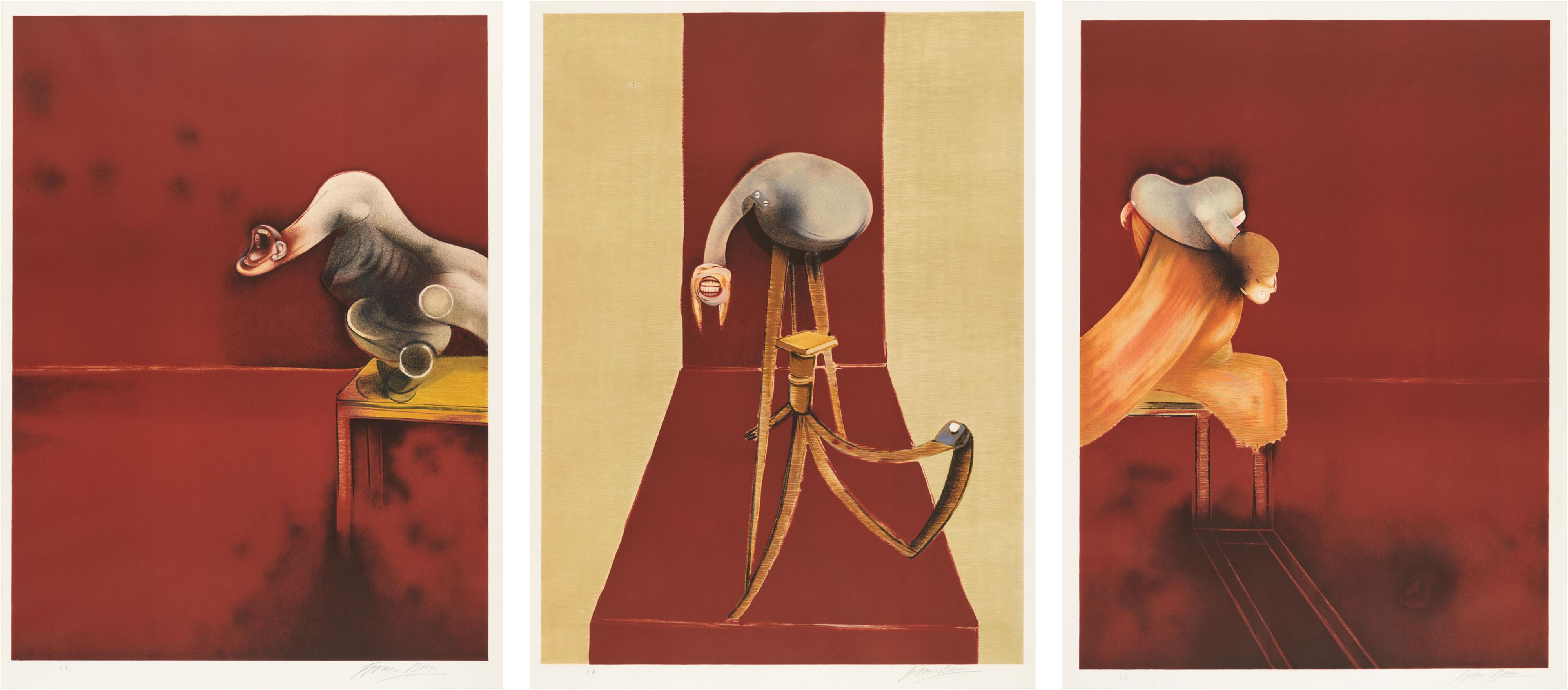 Francis Bacon - Deuxième version du triptyque 1944 (Second Version, Triptych) - image-1
