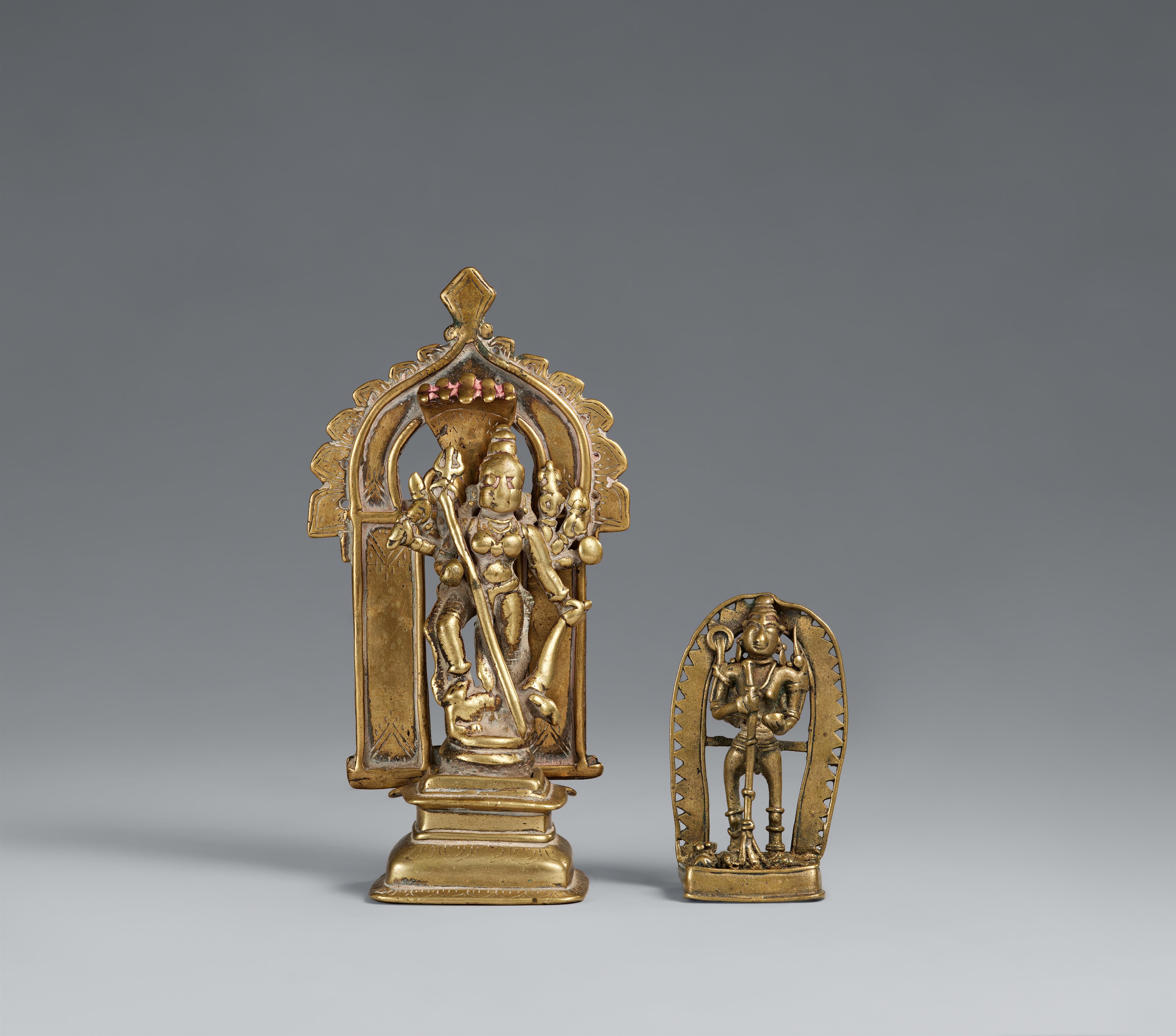 A copper alloy altar of Durga. Central India. Maharashtra. 18th century - image-1