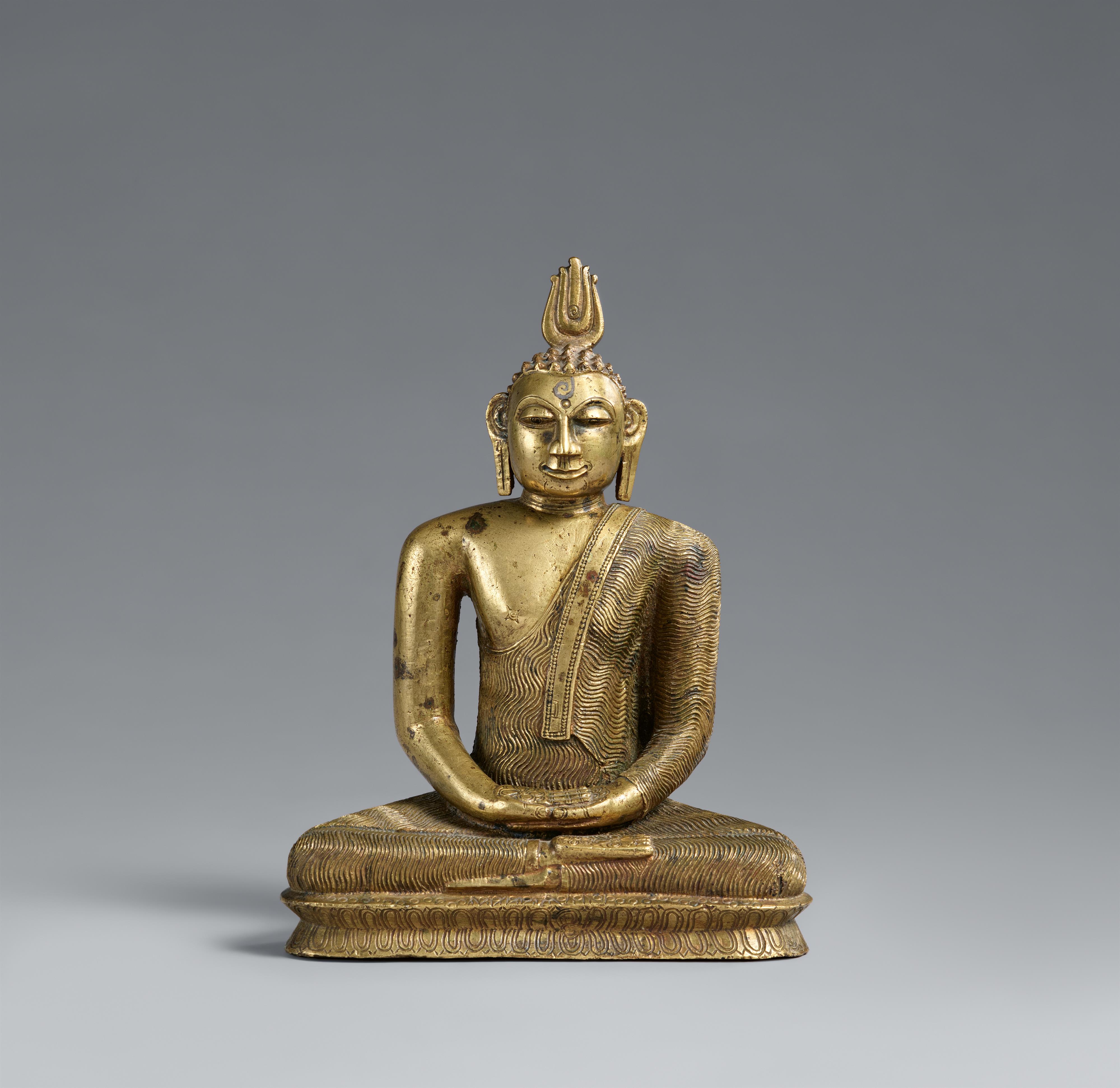 Buddha. Gelbguss. Sri Lanka. Späte Kandya-Zeit (1480-1815) - image-1