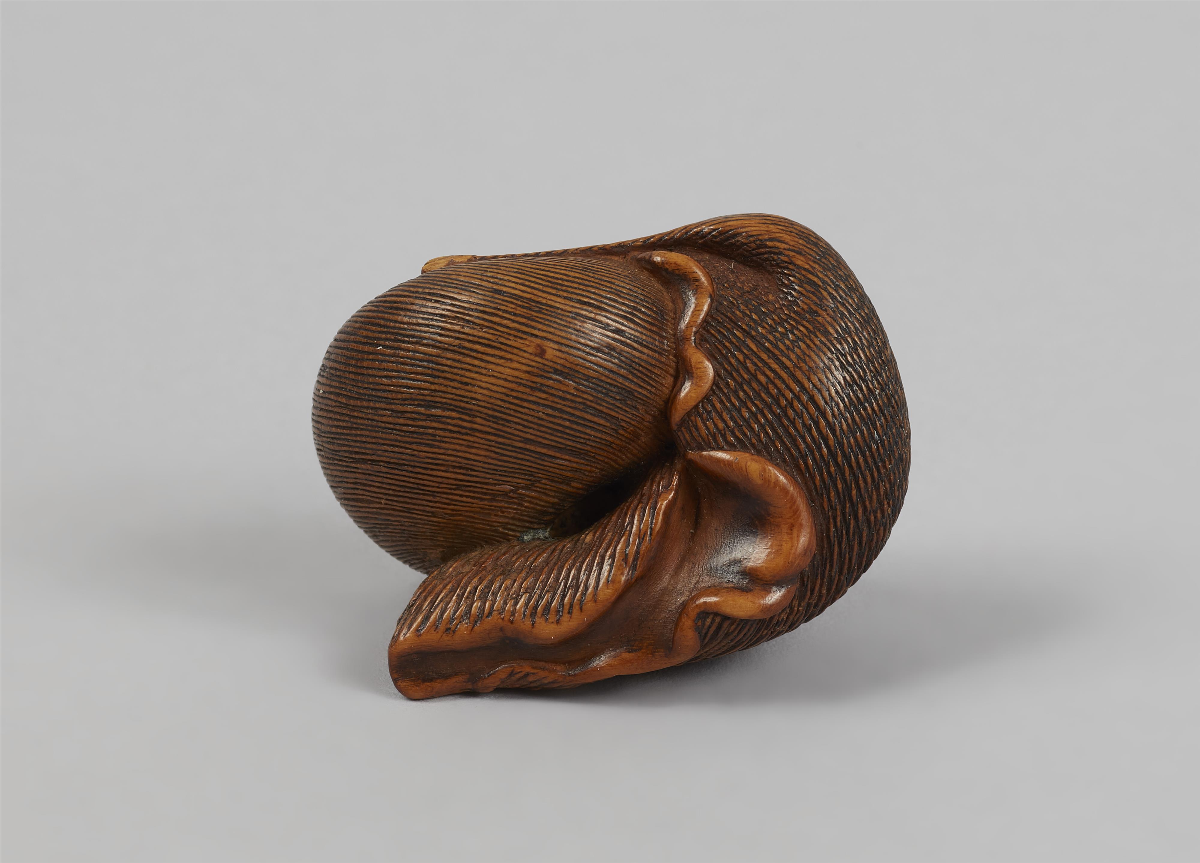 A good boxwood netsuke of a snail. 19th century - image-7