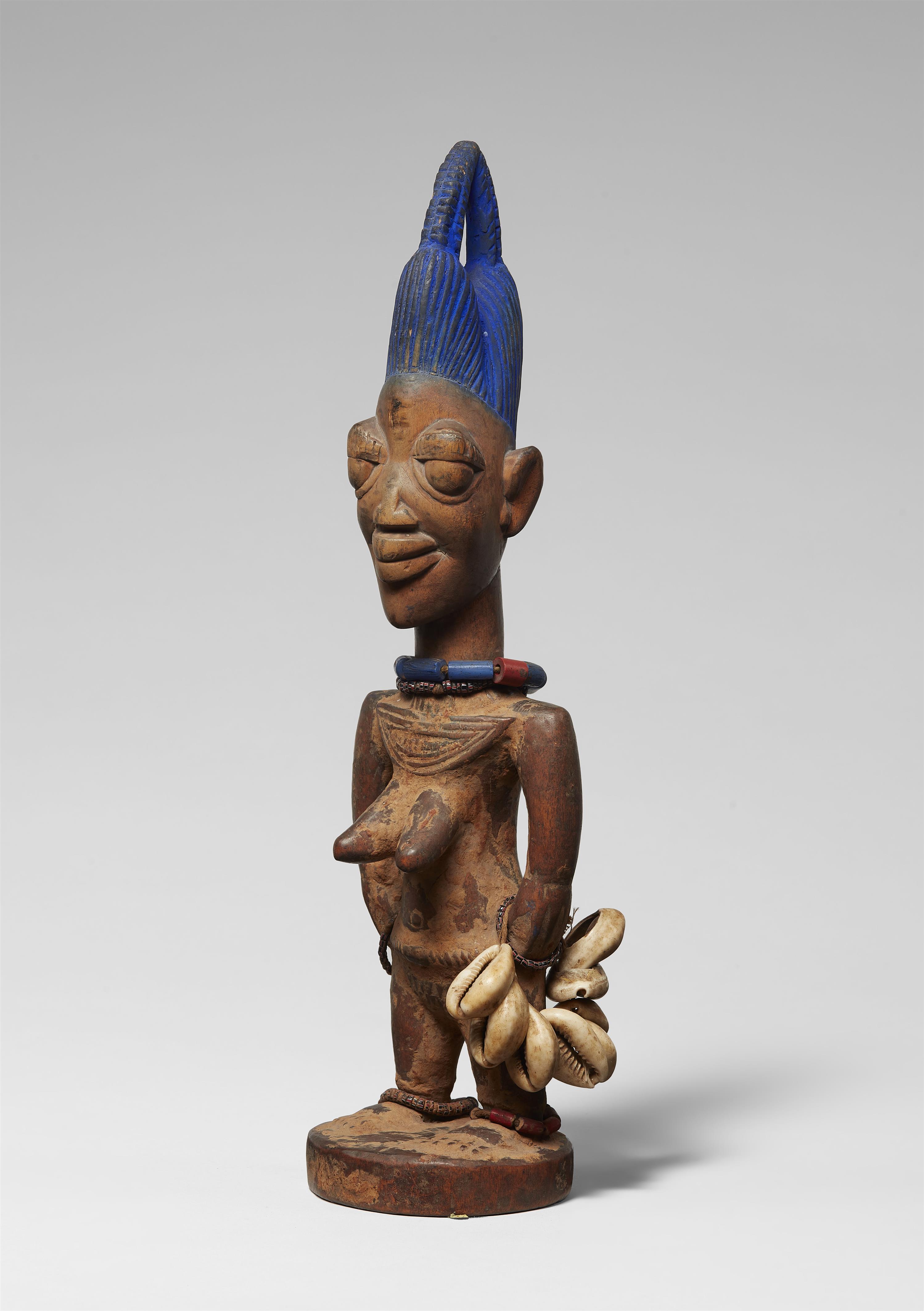 YORUBA TWIN FIGURE 
ibeji
from the workshop of the “Master of Archaic Smile“ - image-1