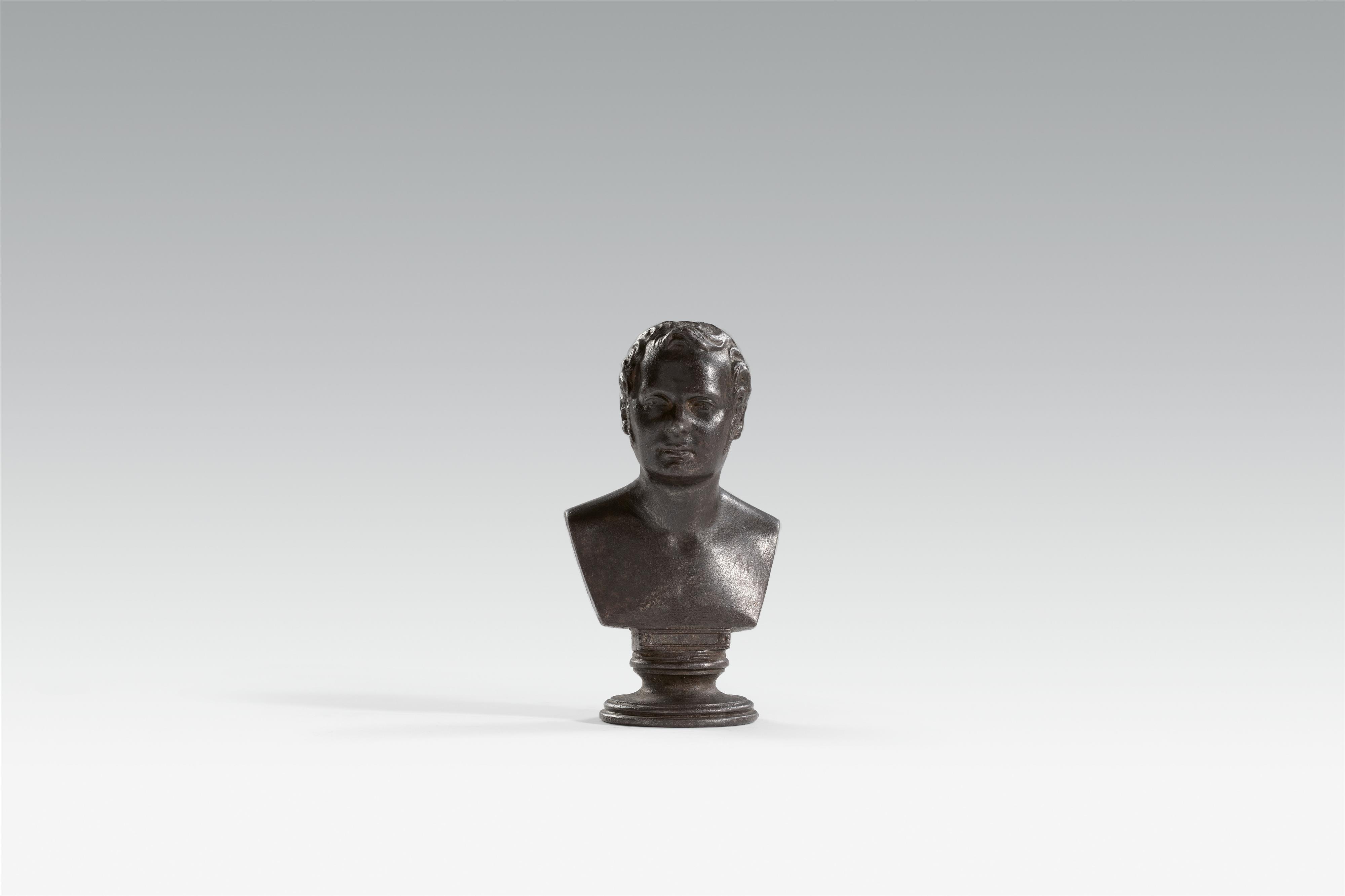 A cast iron bust of Crown Prince Friedrich Wilhelm - image-1