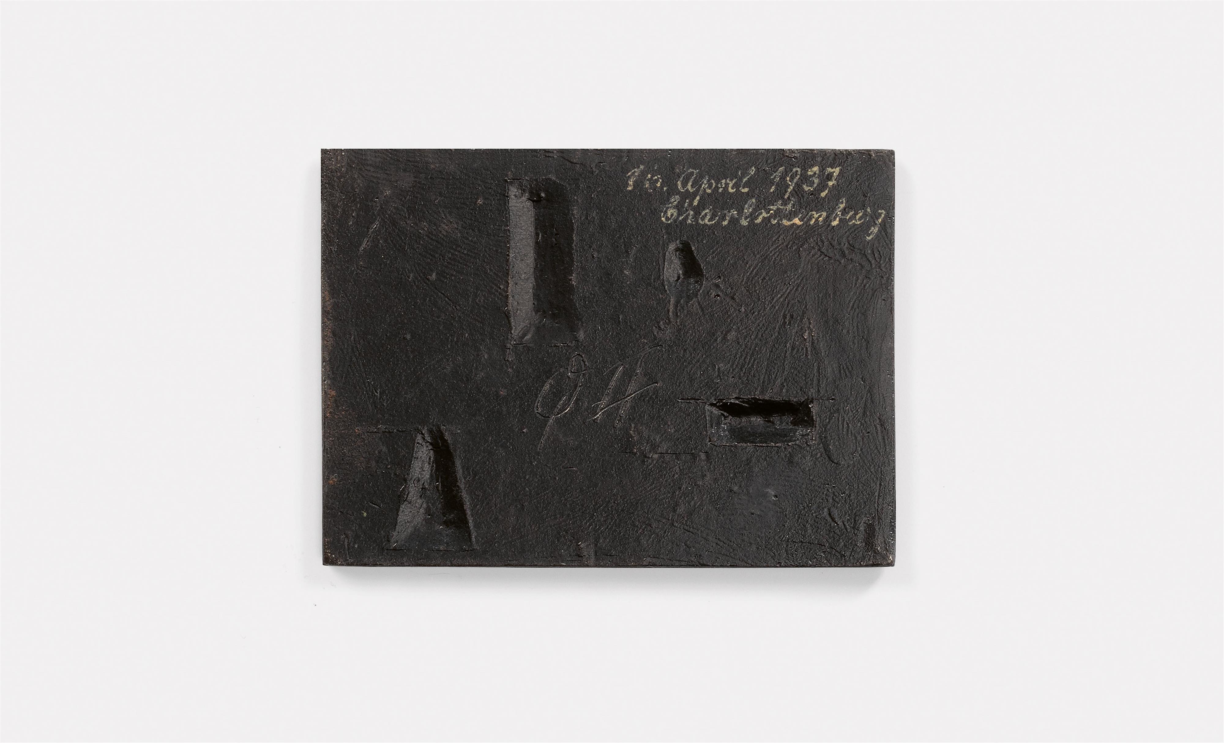 A cast iron New Year's plaque inscribed "ANNO 1831" - image-2