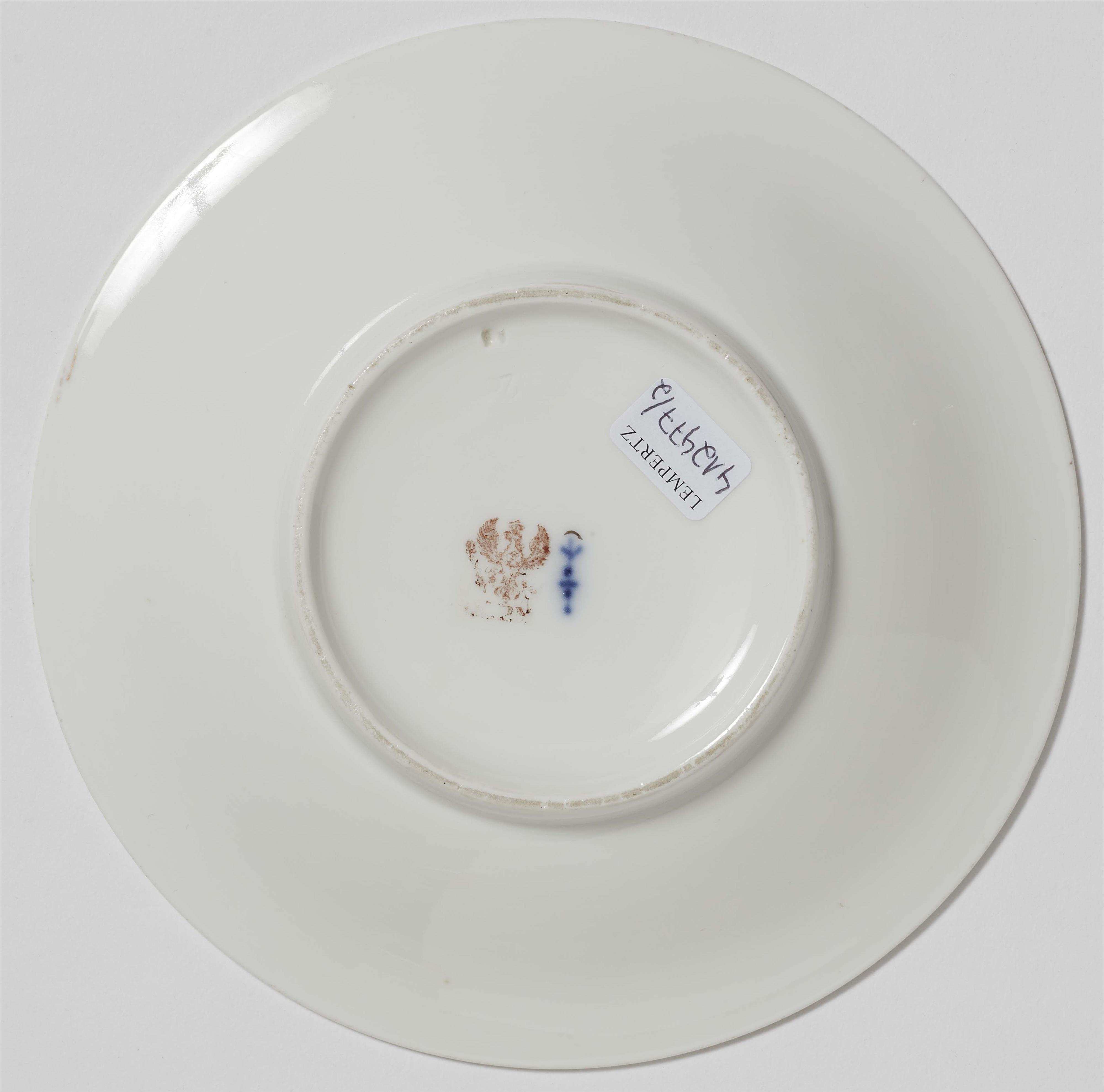 A Berlin KPM porcelain cup and saucer with faux cameo decor - image-2