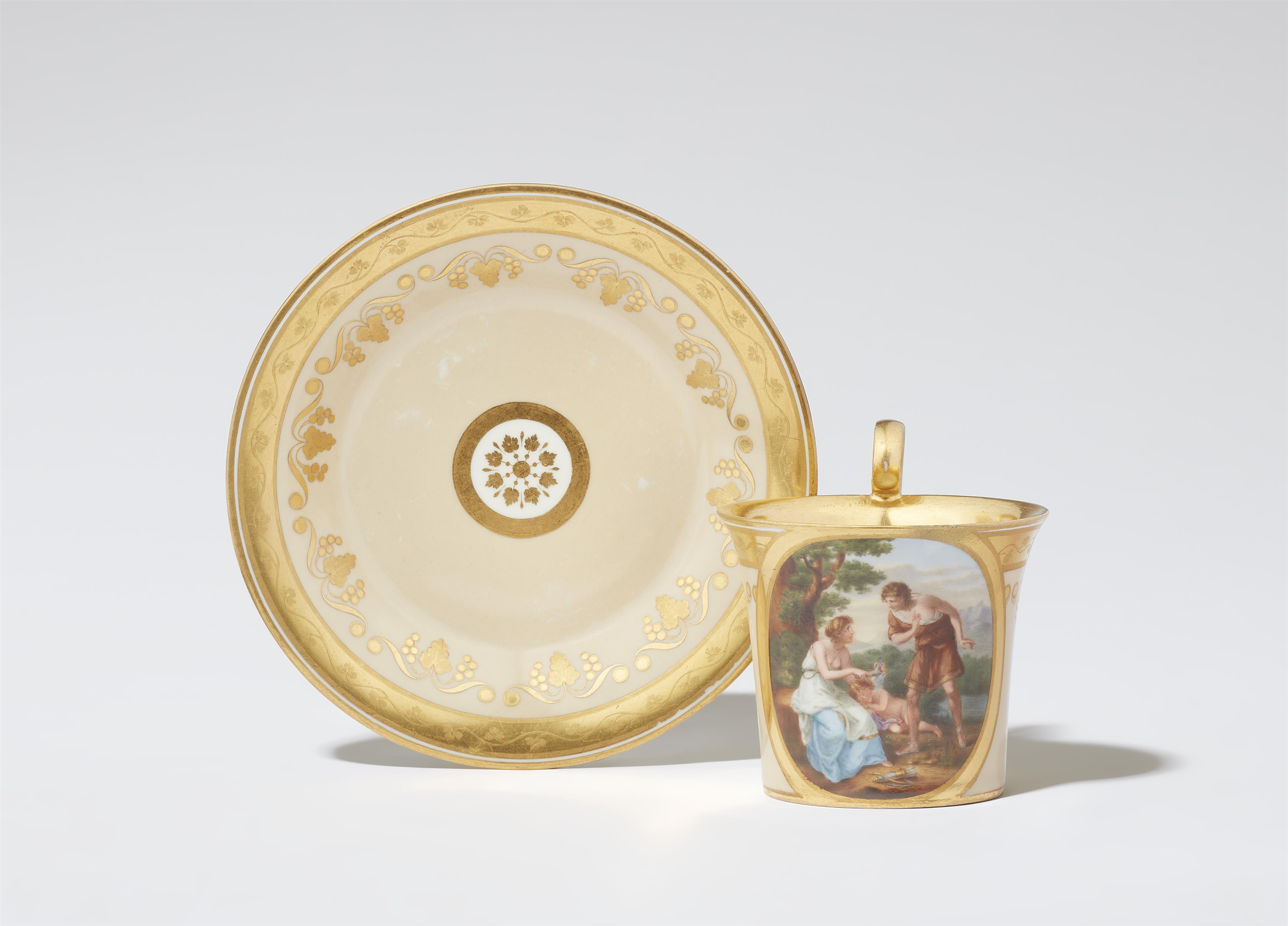 A Royal Vienna porcelain cup "Cephise clipping Cupid's wings" - image-1