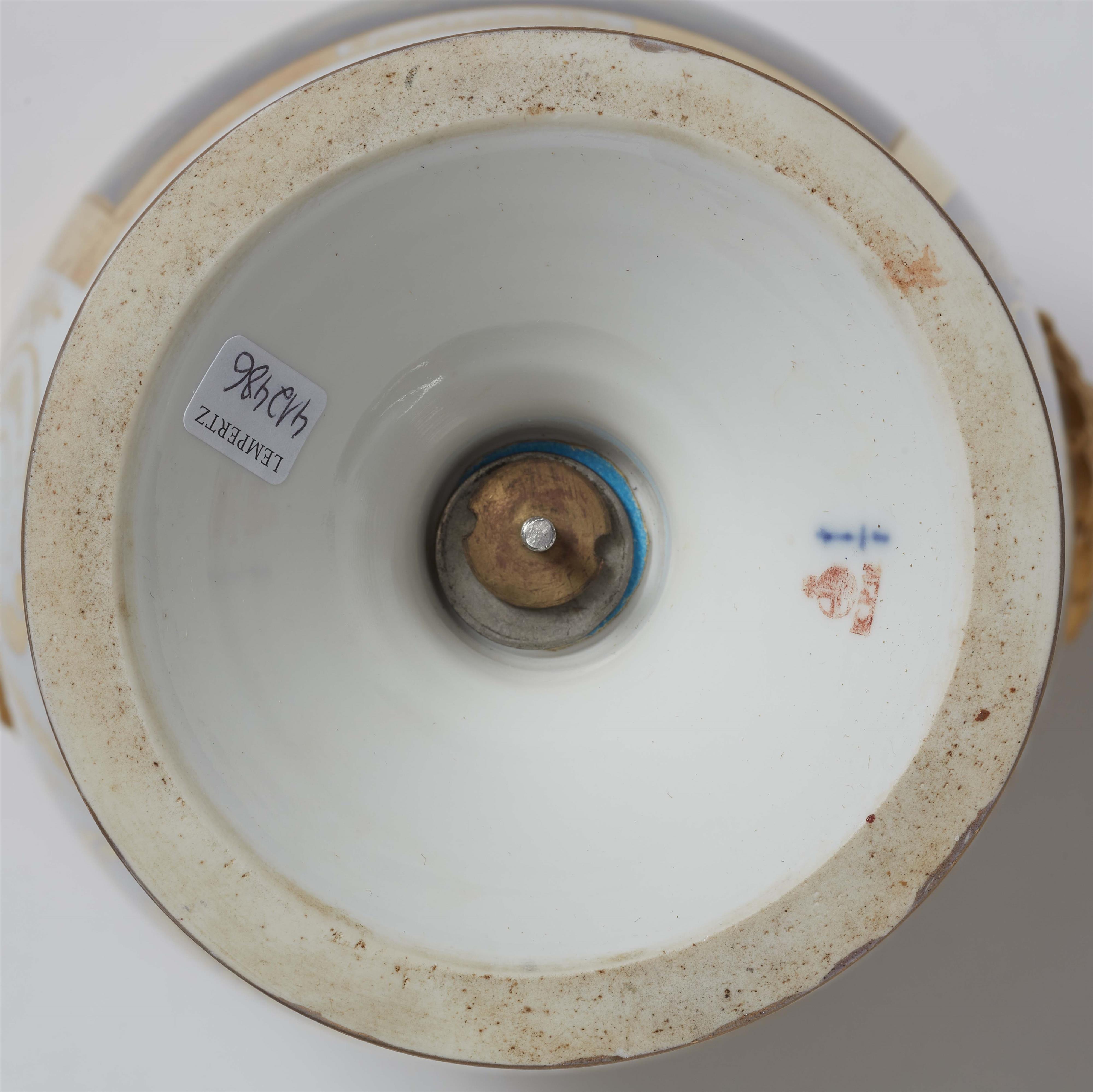 A Berlin KPM porcelain vase with a view of Fürstenwalde - image-2