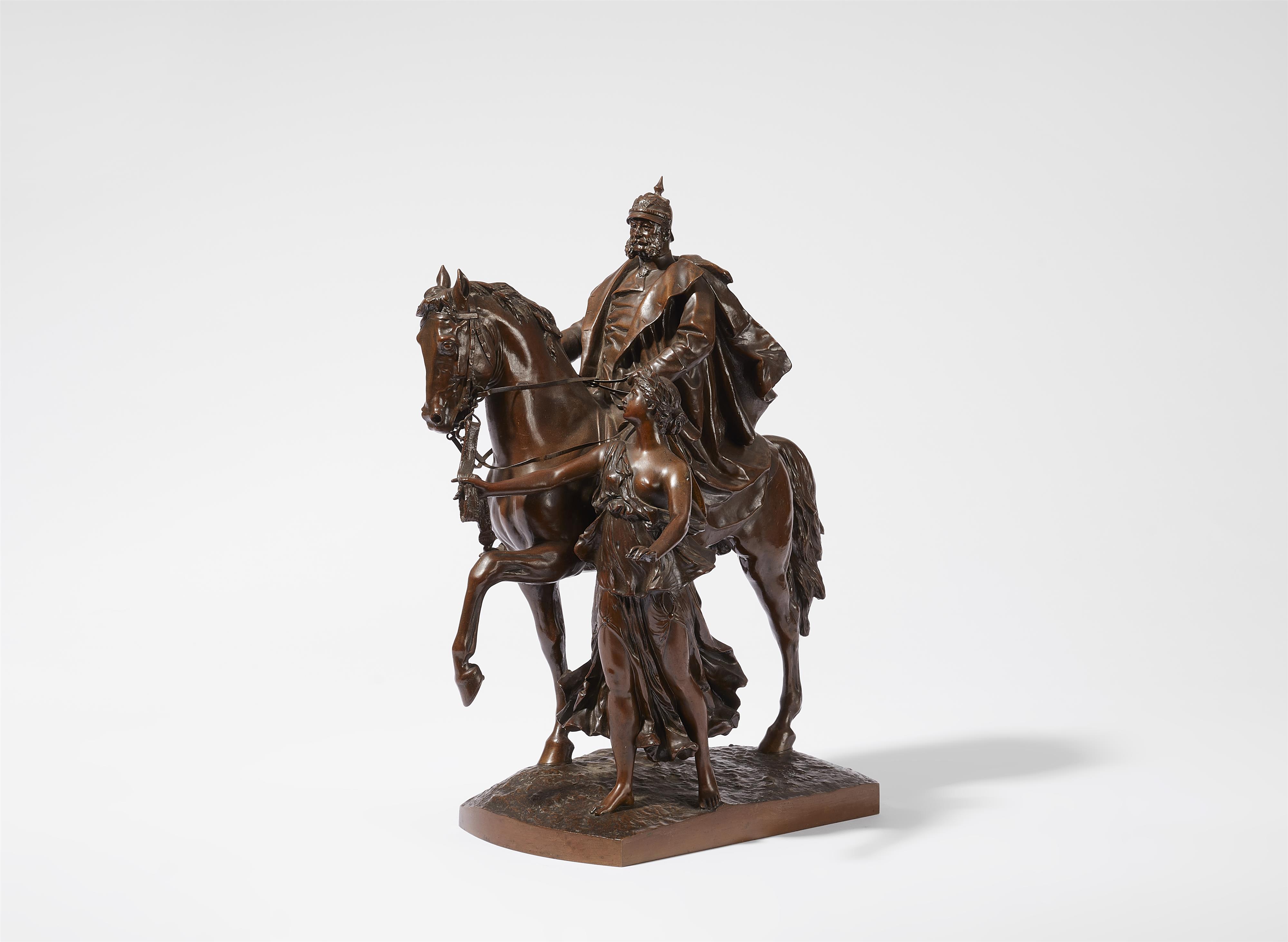 Reinhold Begas
Emperor Wilhelm I on horseback, guided by an allegory of victory - image-1
