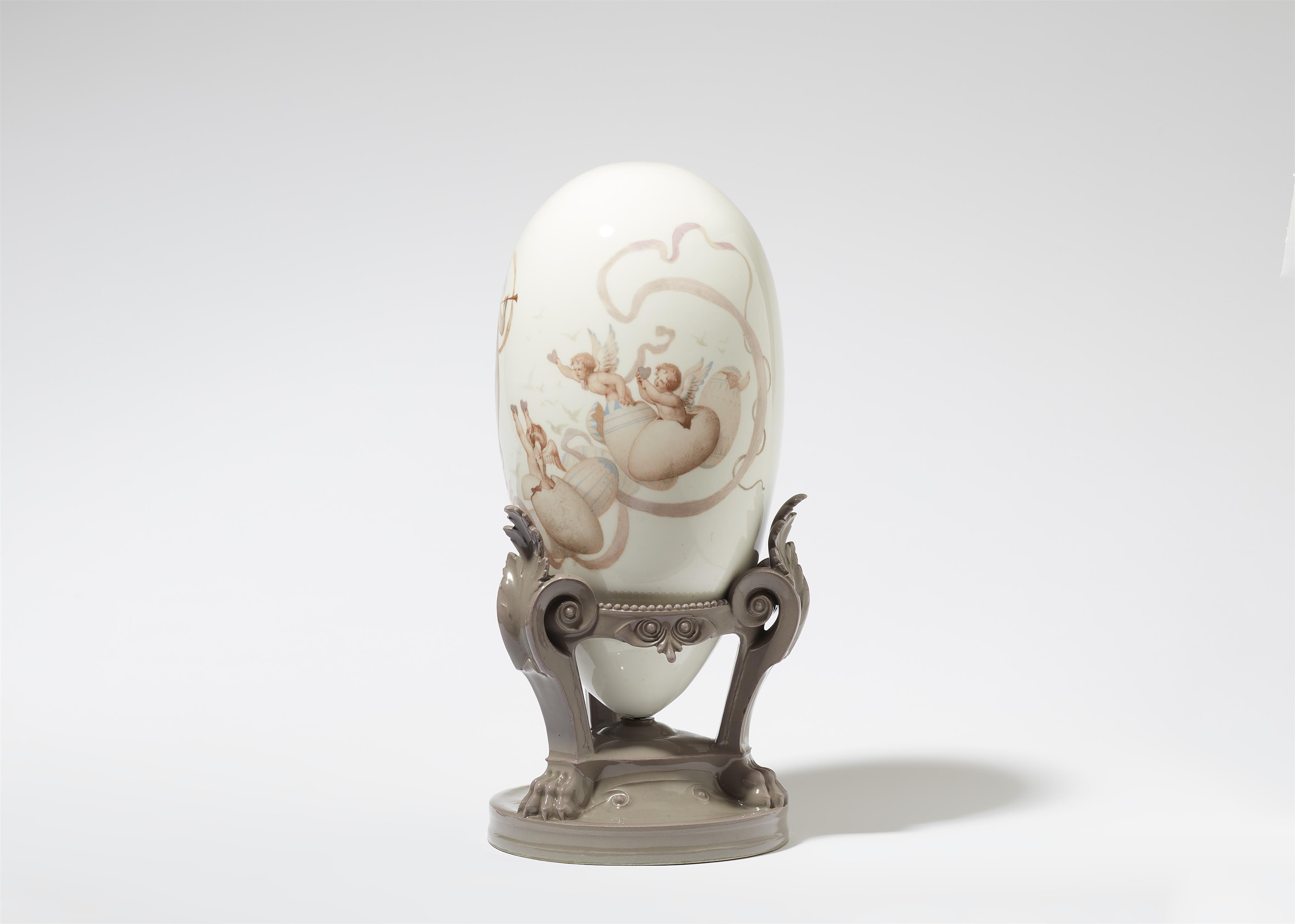 A decorative Sèvres porcelain egg, "Printemps" - image-2