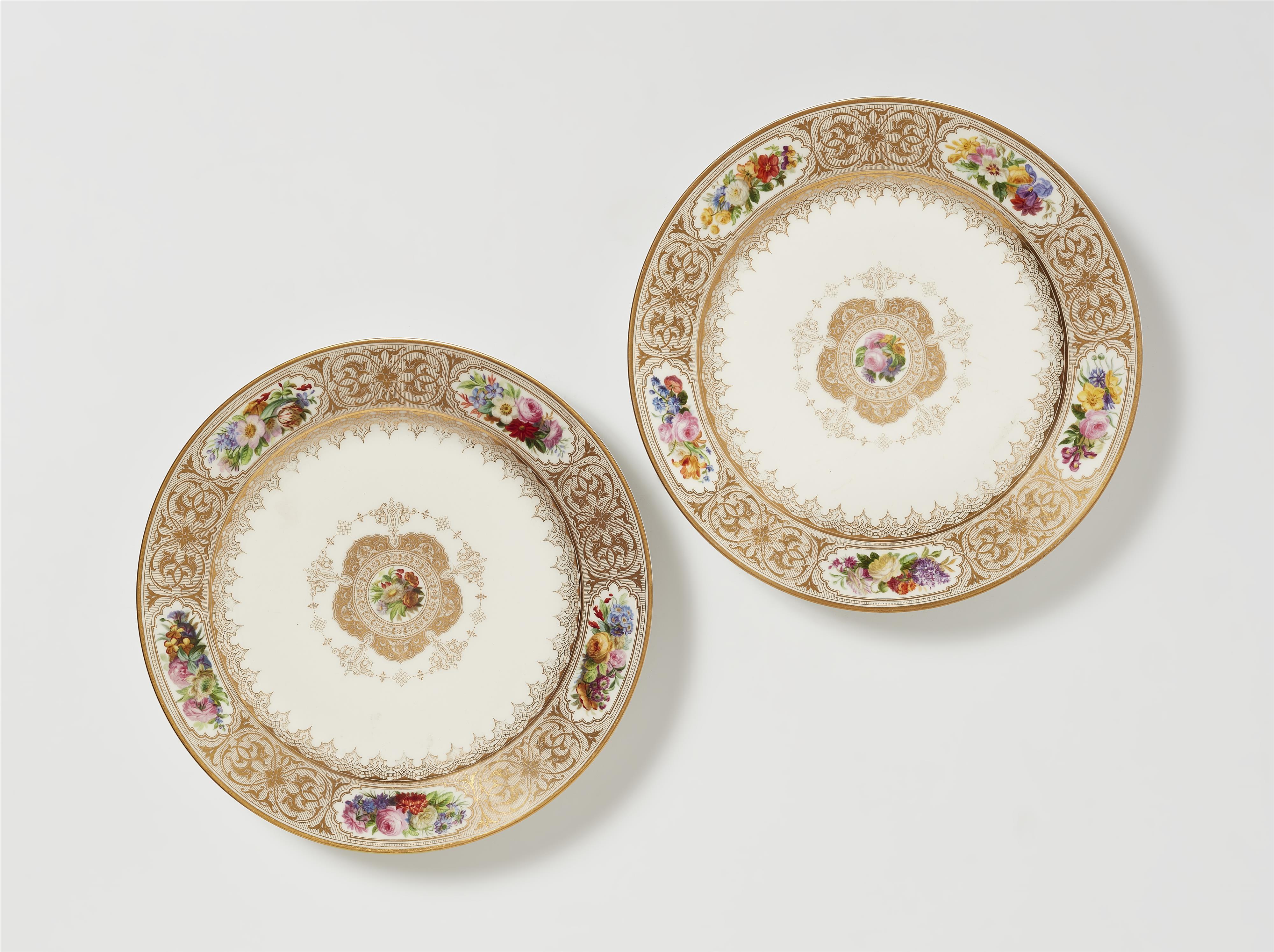 Paar Teller aus dem Dessertservice für das Château de Trianon - image-1