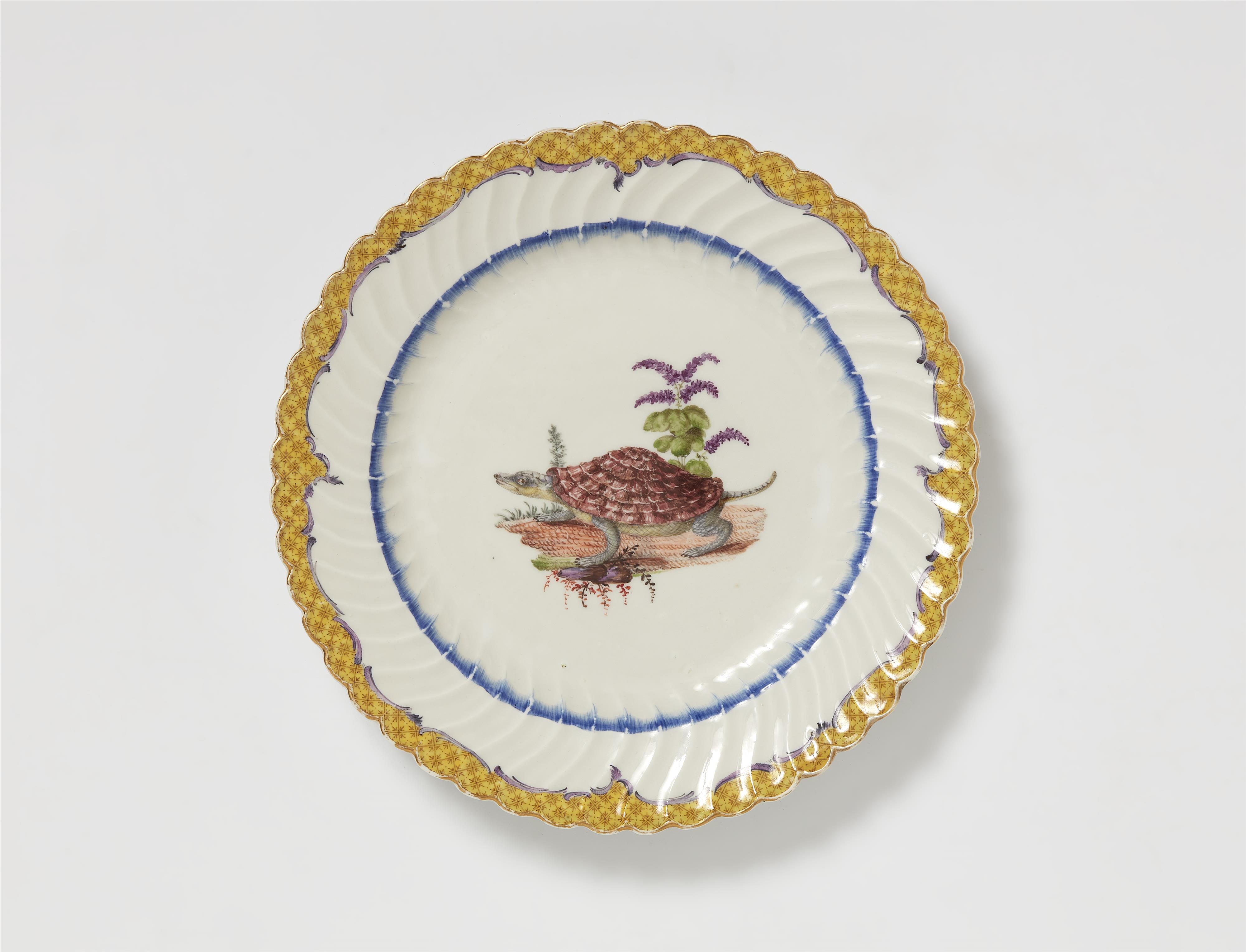 A Meissen plate from the "Japanese" dinner service for King Frederick II - image-1