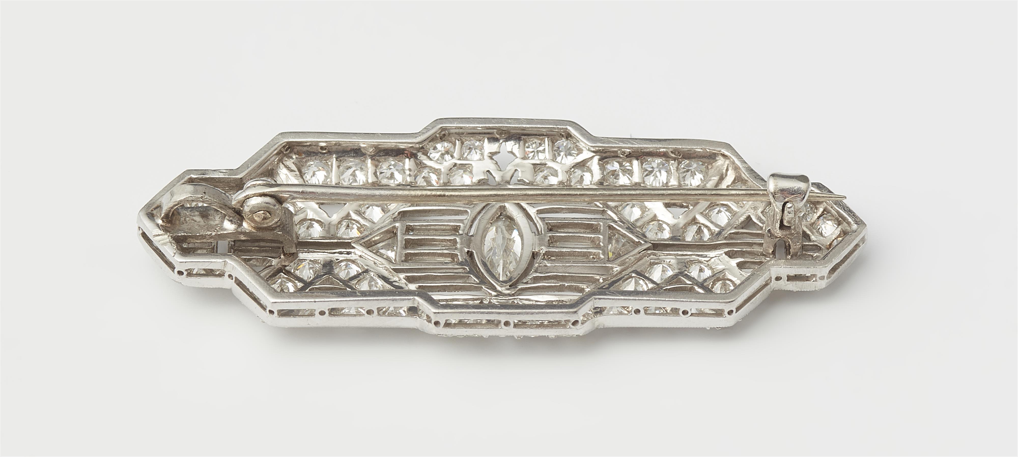 A platinum and diamond Art Déco brooch. - image-2