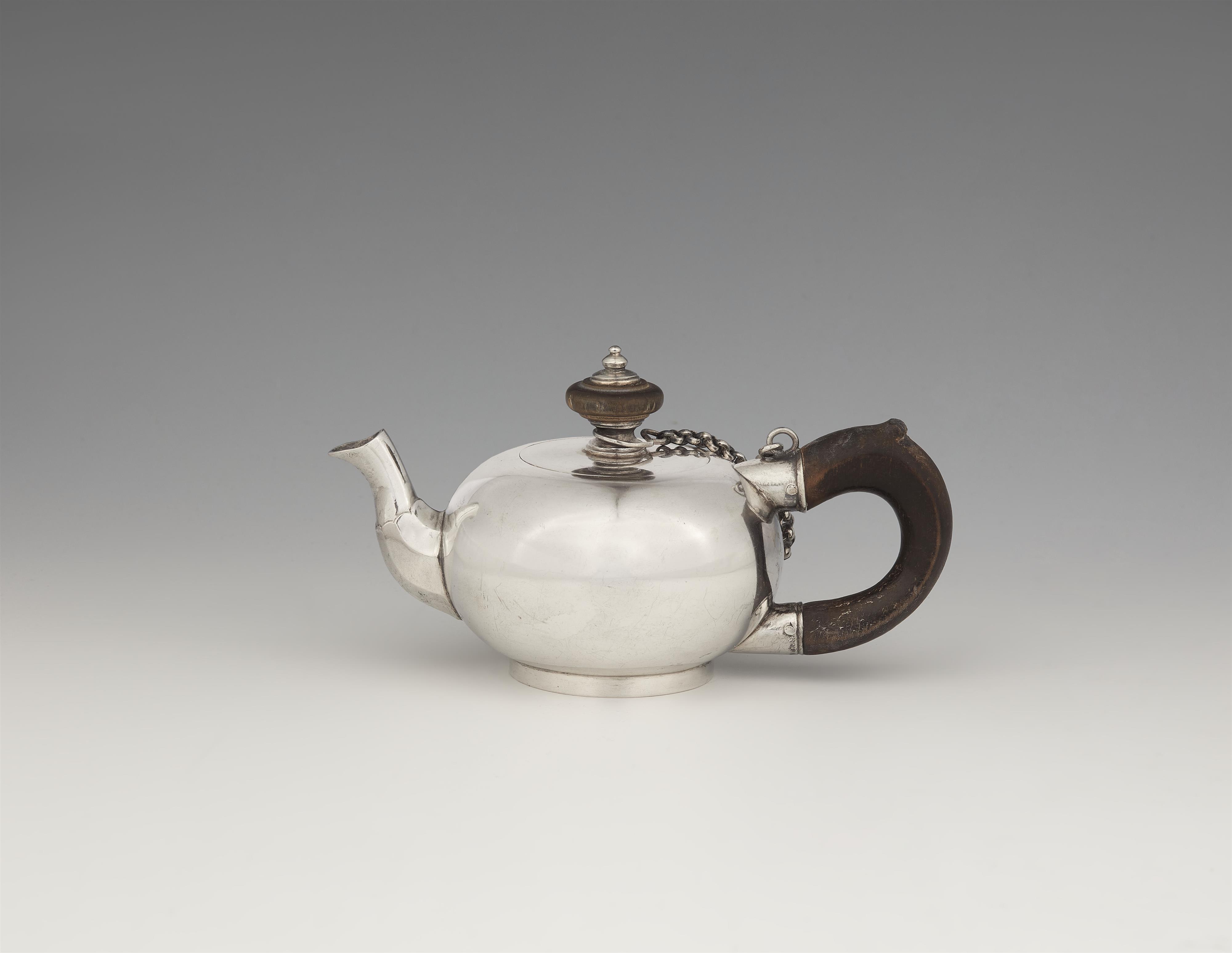 A miniature Bremen silver teapot - image-1
