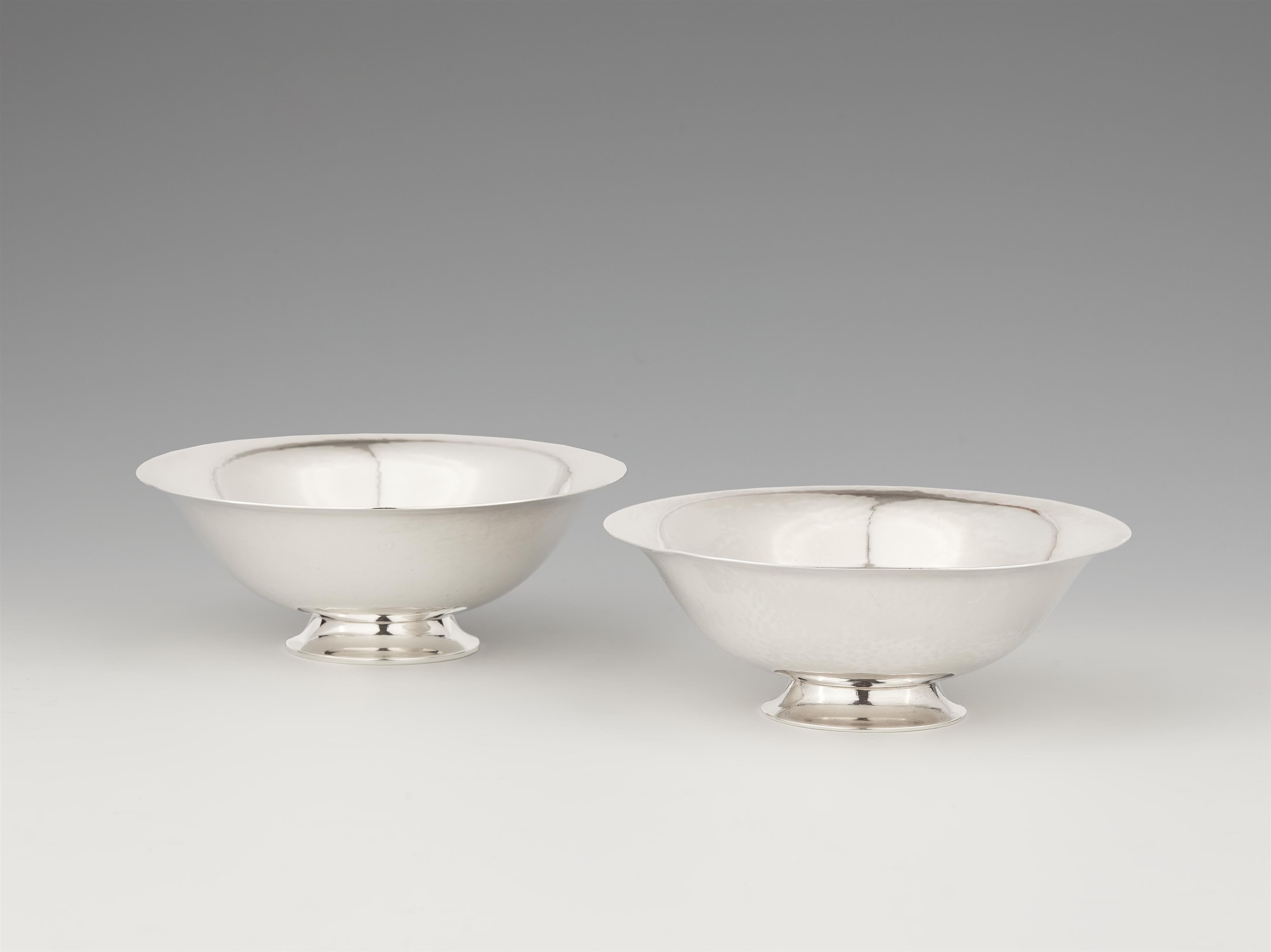 A pair of Copenhagen silver stembowls, no. 575 - image-1