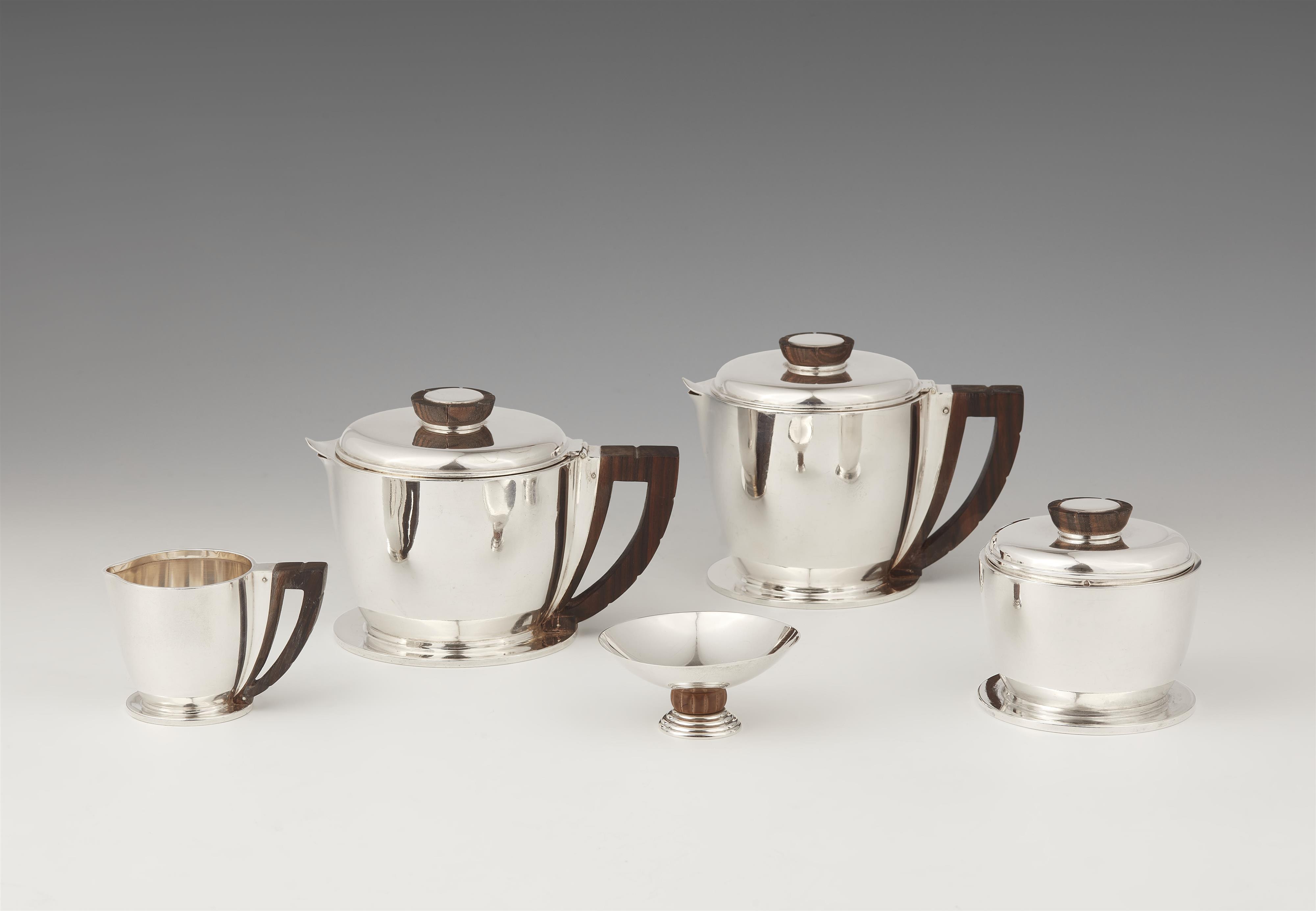 A silver tea and coffee service made by Jean-Emile Puiforcat - image-1