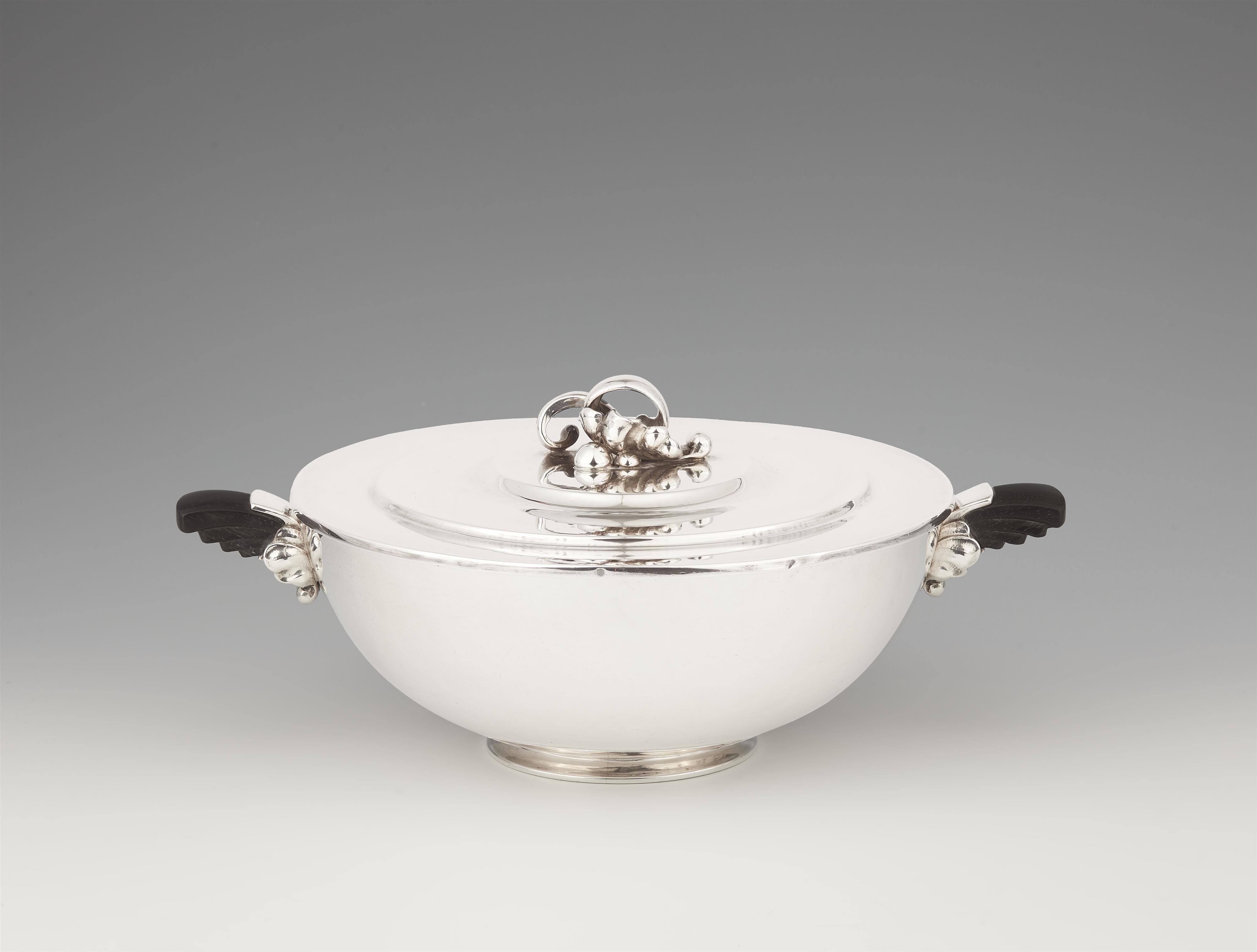 A Copenhagen silver dish and cover, model no. 547 - image-1