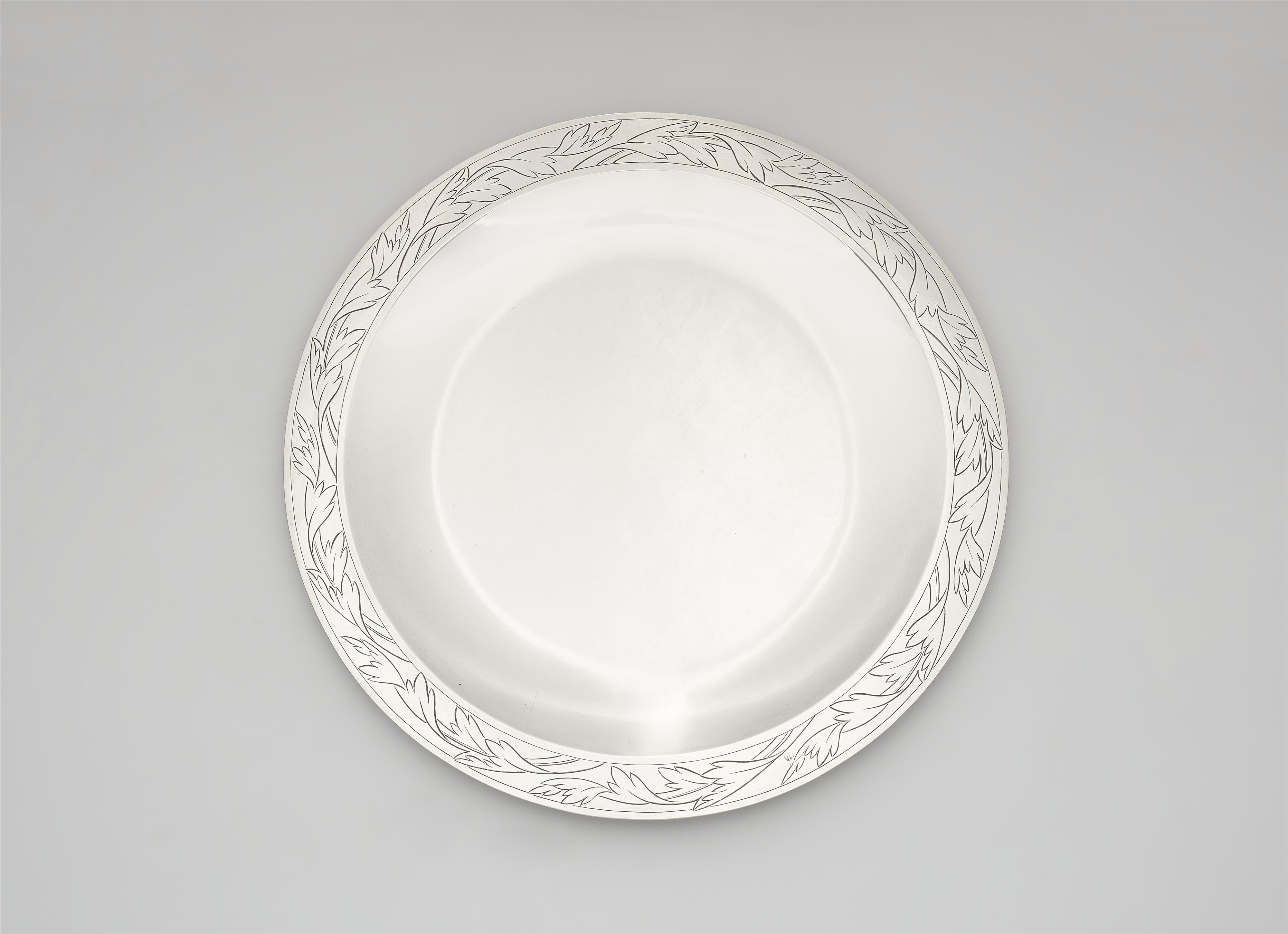 A silver platter by Emil Lettré - image-1