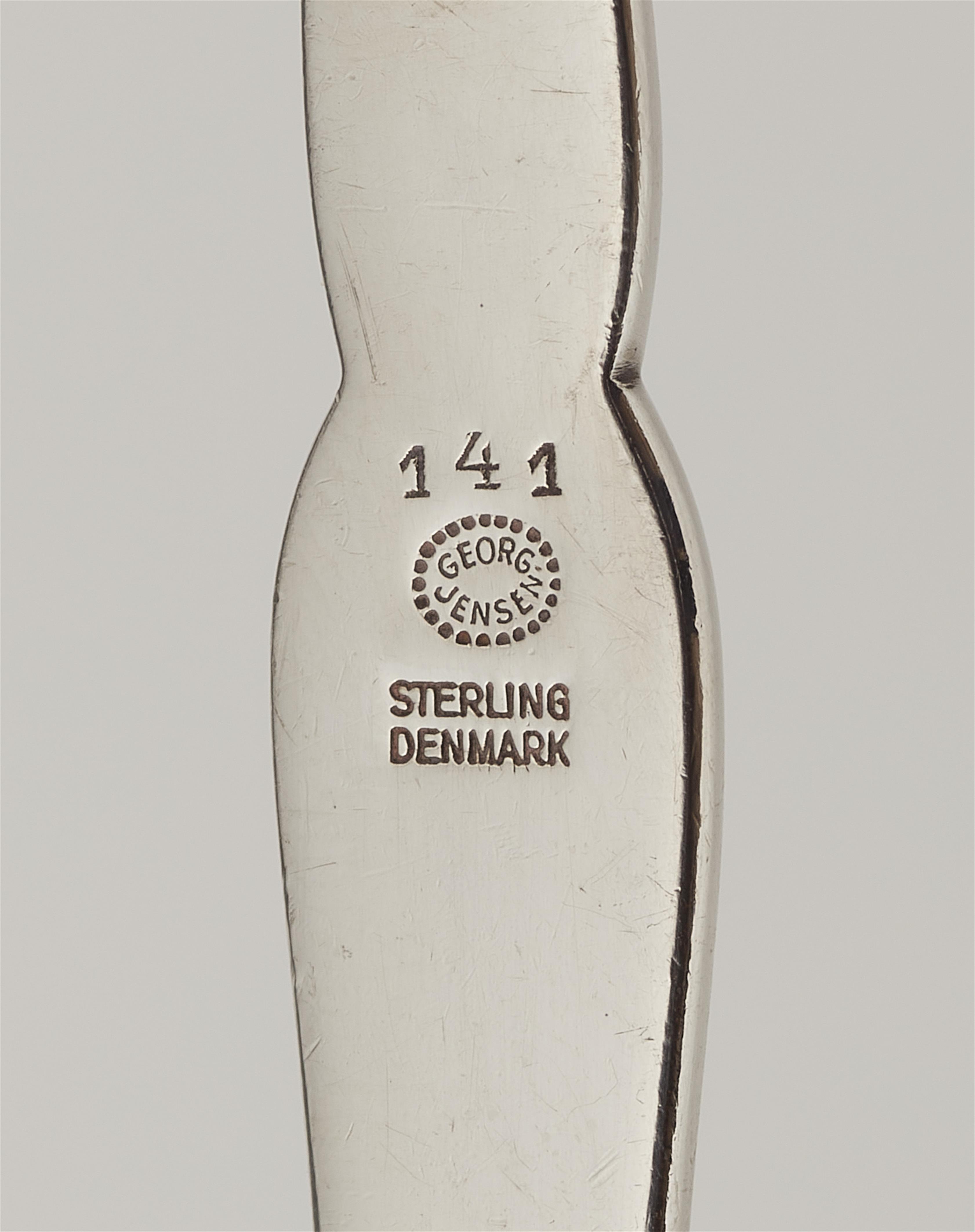 A Copenhagen silver cream spoon, model no. 141 - image-2