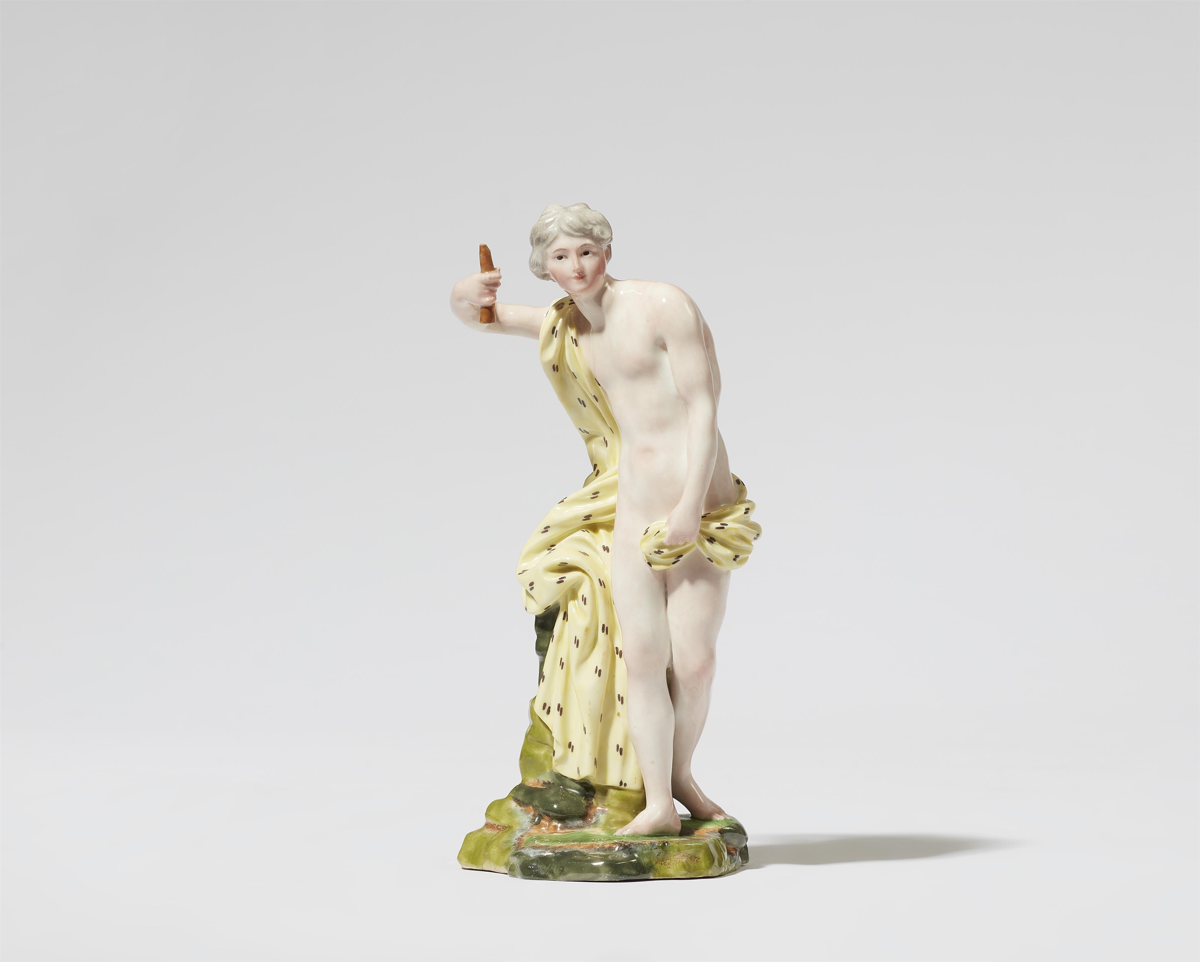 A Höchst porcelain figure of Daphnis - image-1