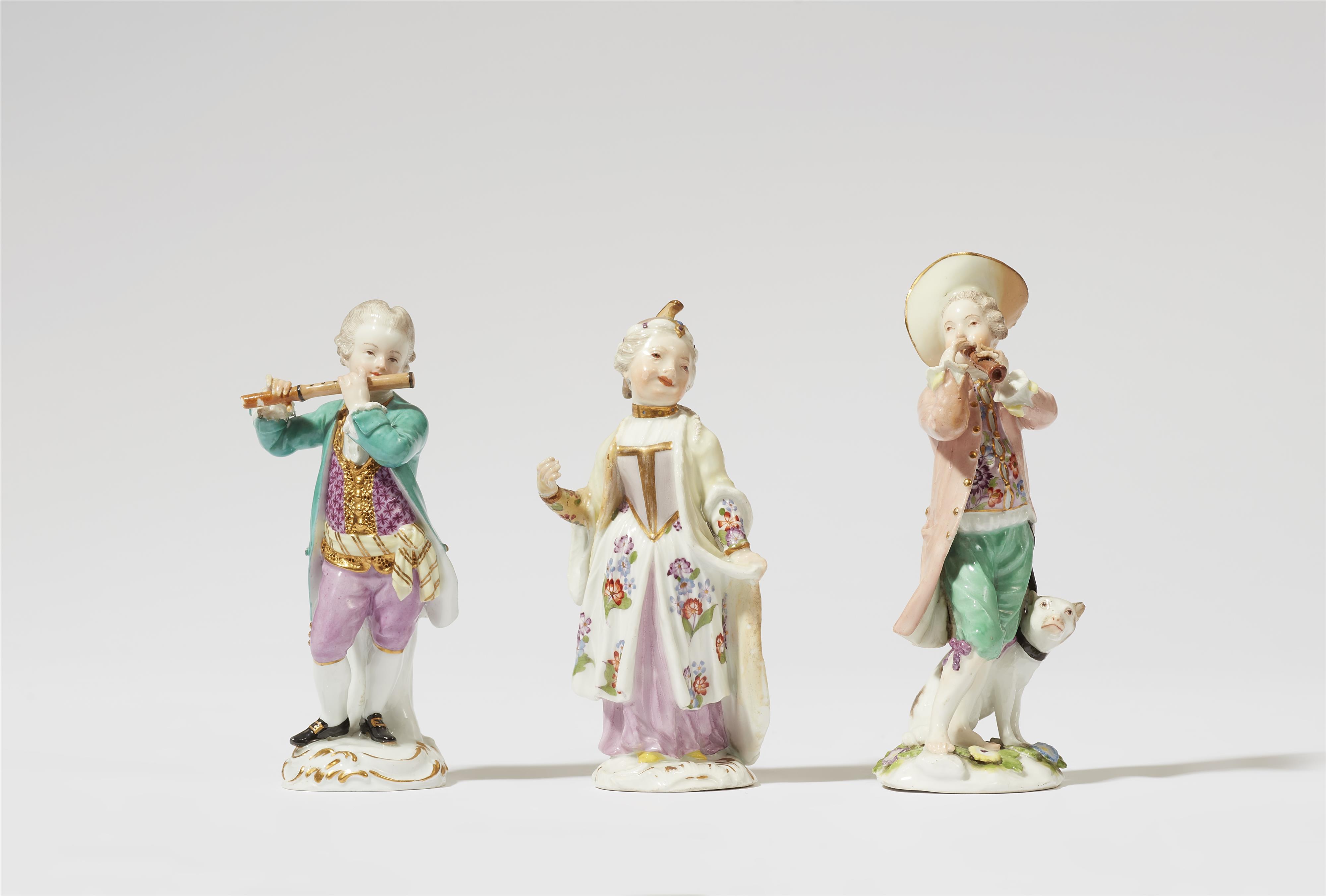 A Meissen porcelain figure of a boy with a flute - image-3