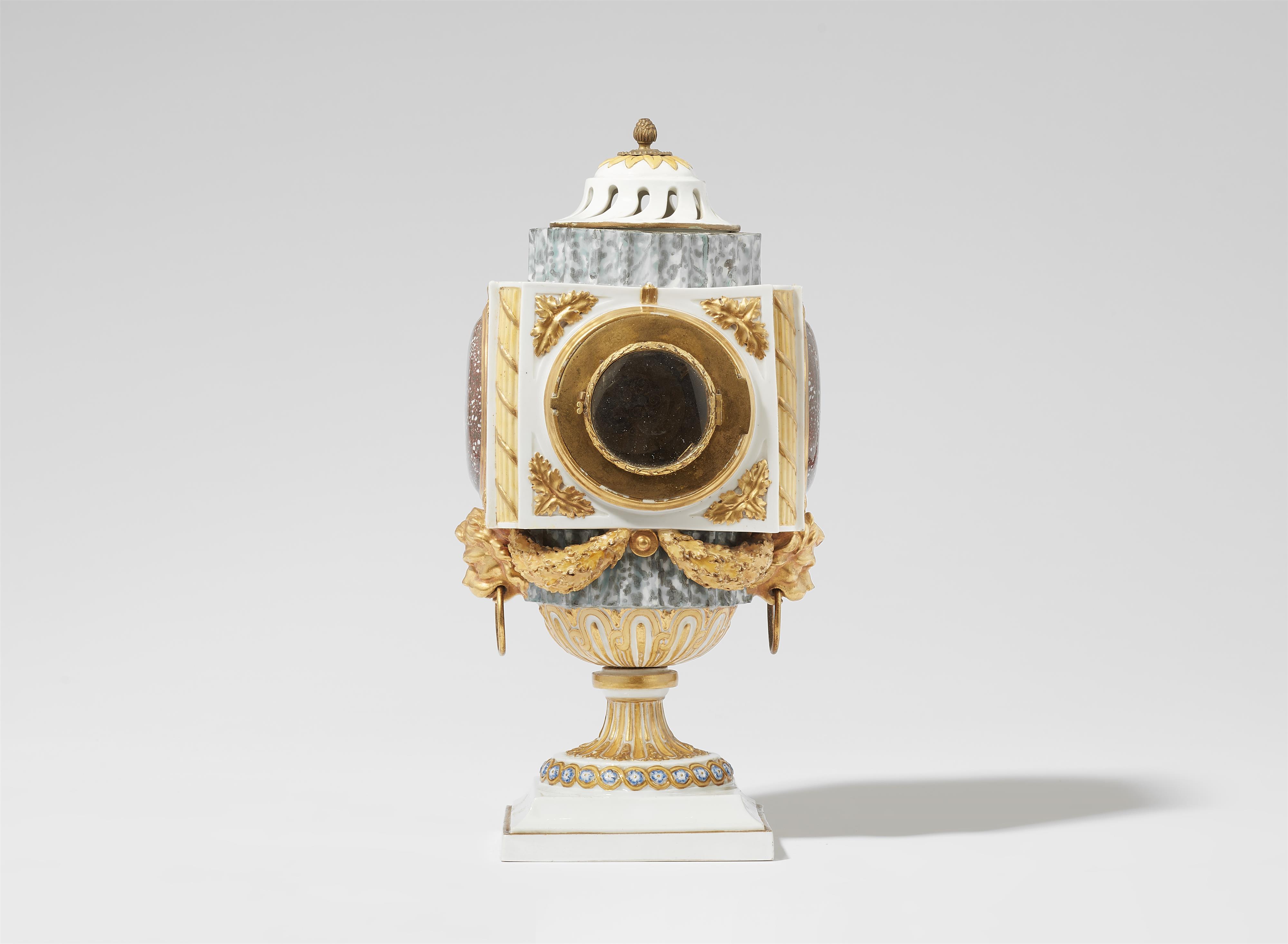 A Meissen porcelain column clock - image-2
