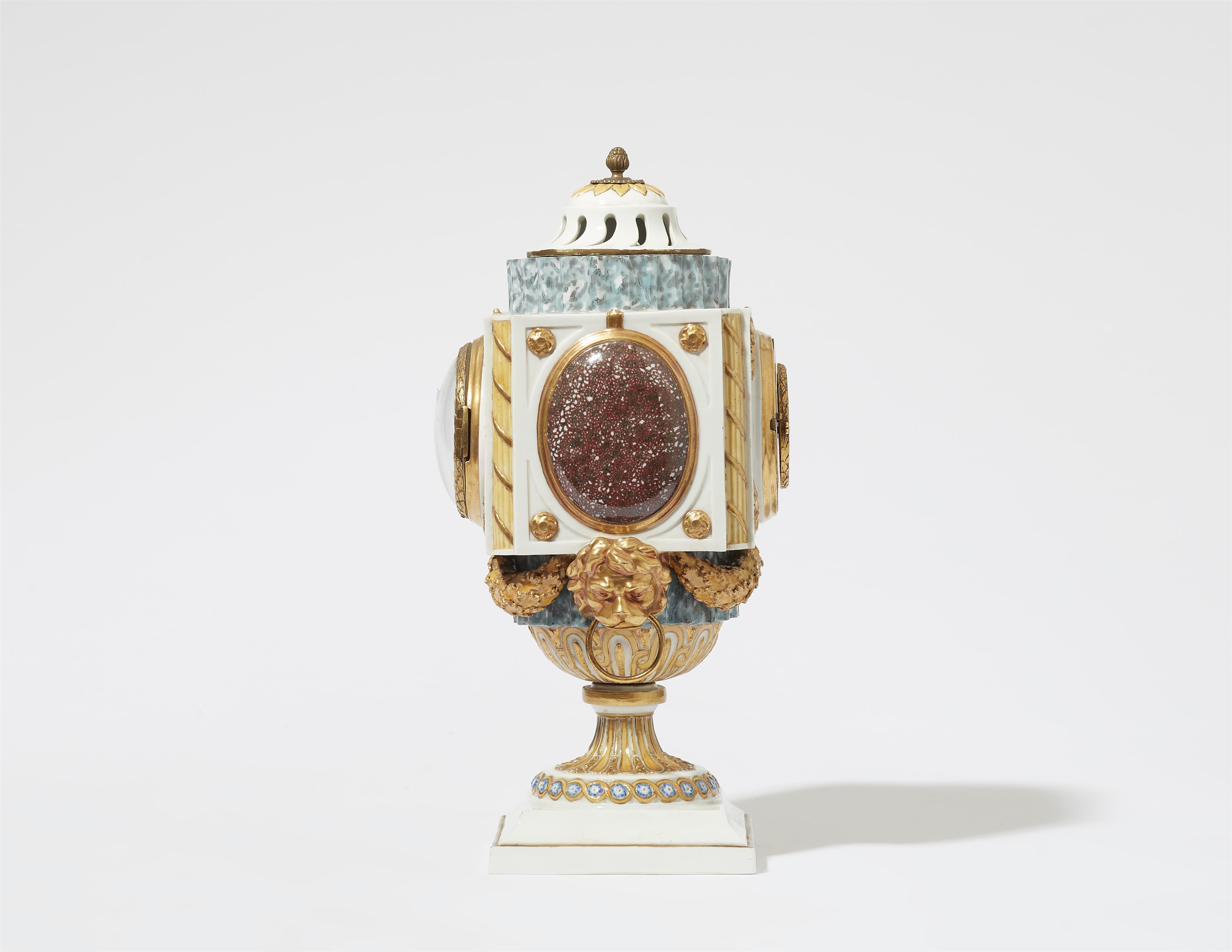 A Meissen porcelain column clock - image-3