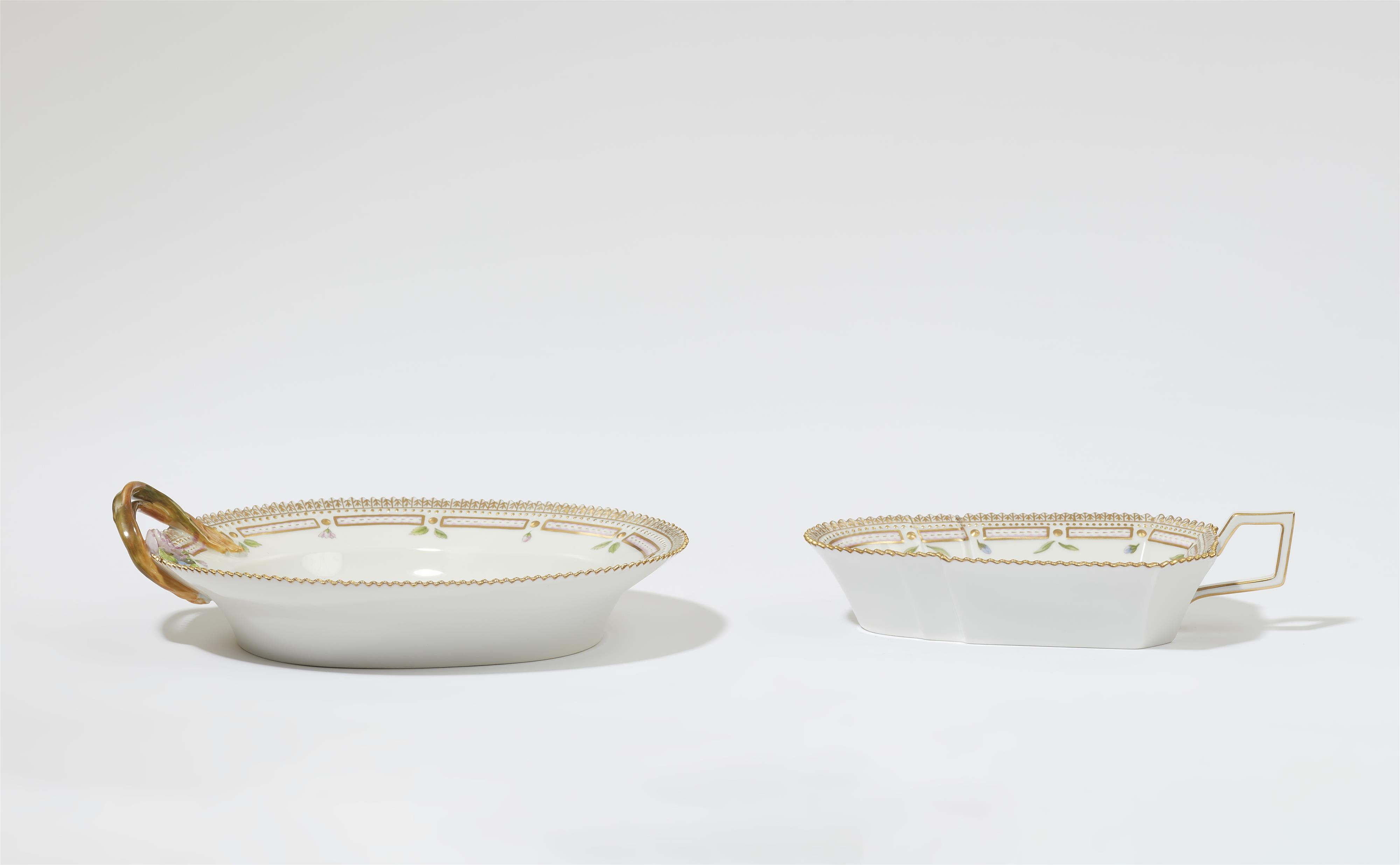 Two Royal Copenhagen porcelain "Flora Danica" dishes - image-2
