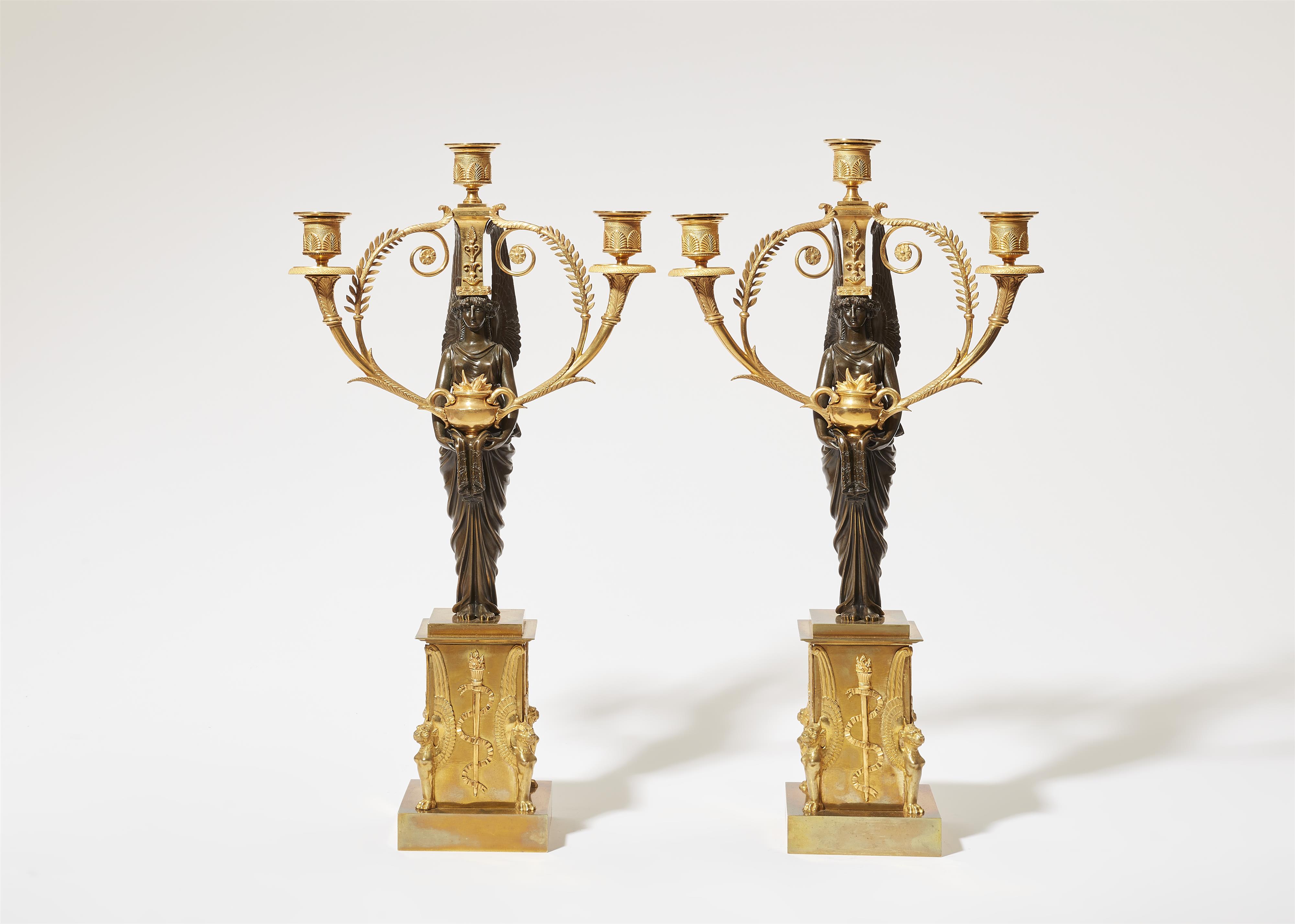 A pair of ormolu candelabra - image-1