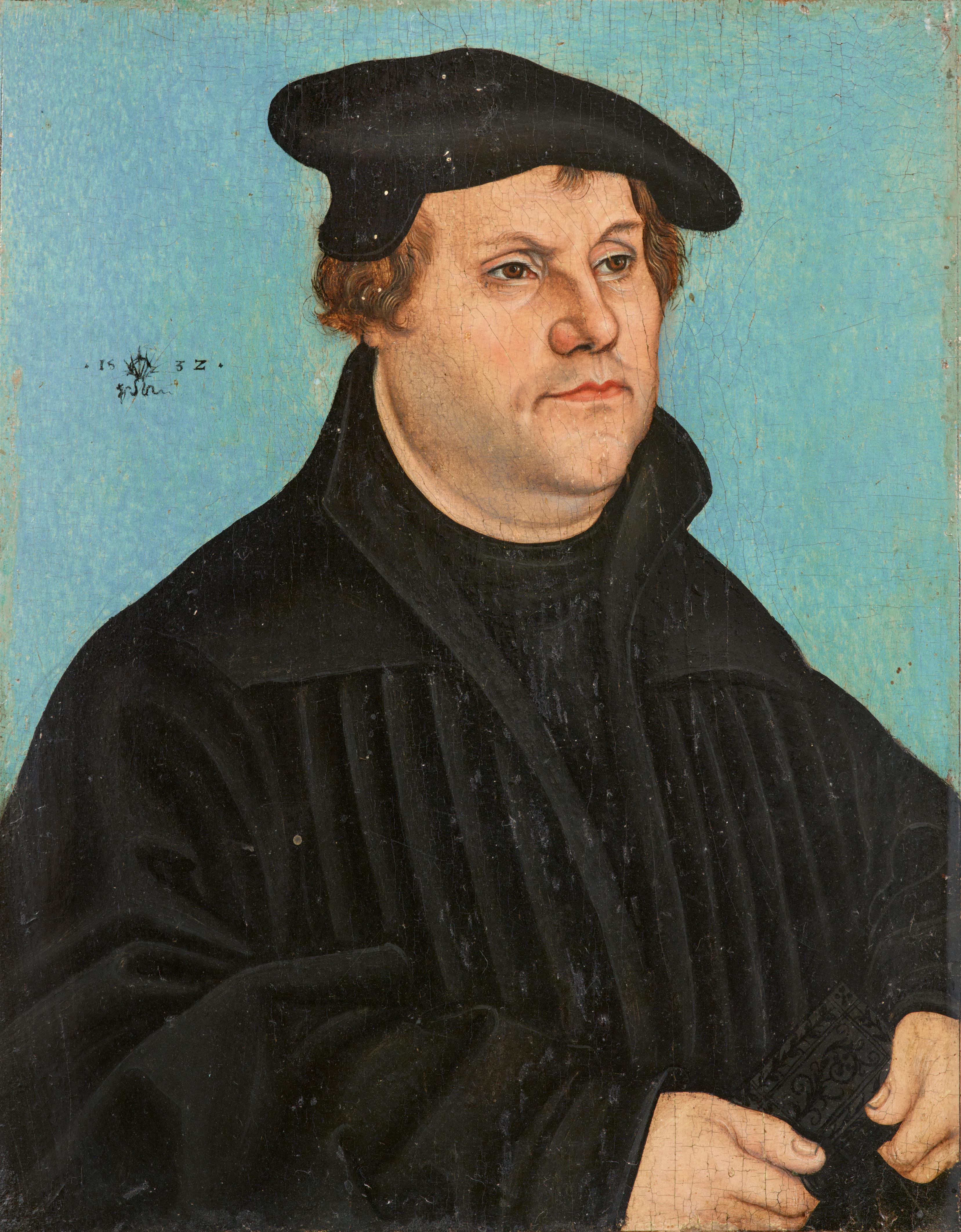 Lucas Cranach the Elder, studio of - Portrait of Martin Luther - image-1