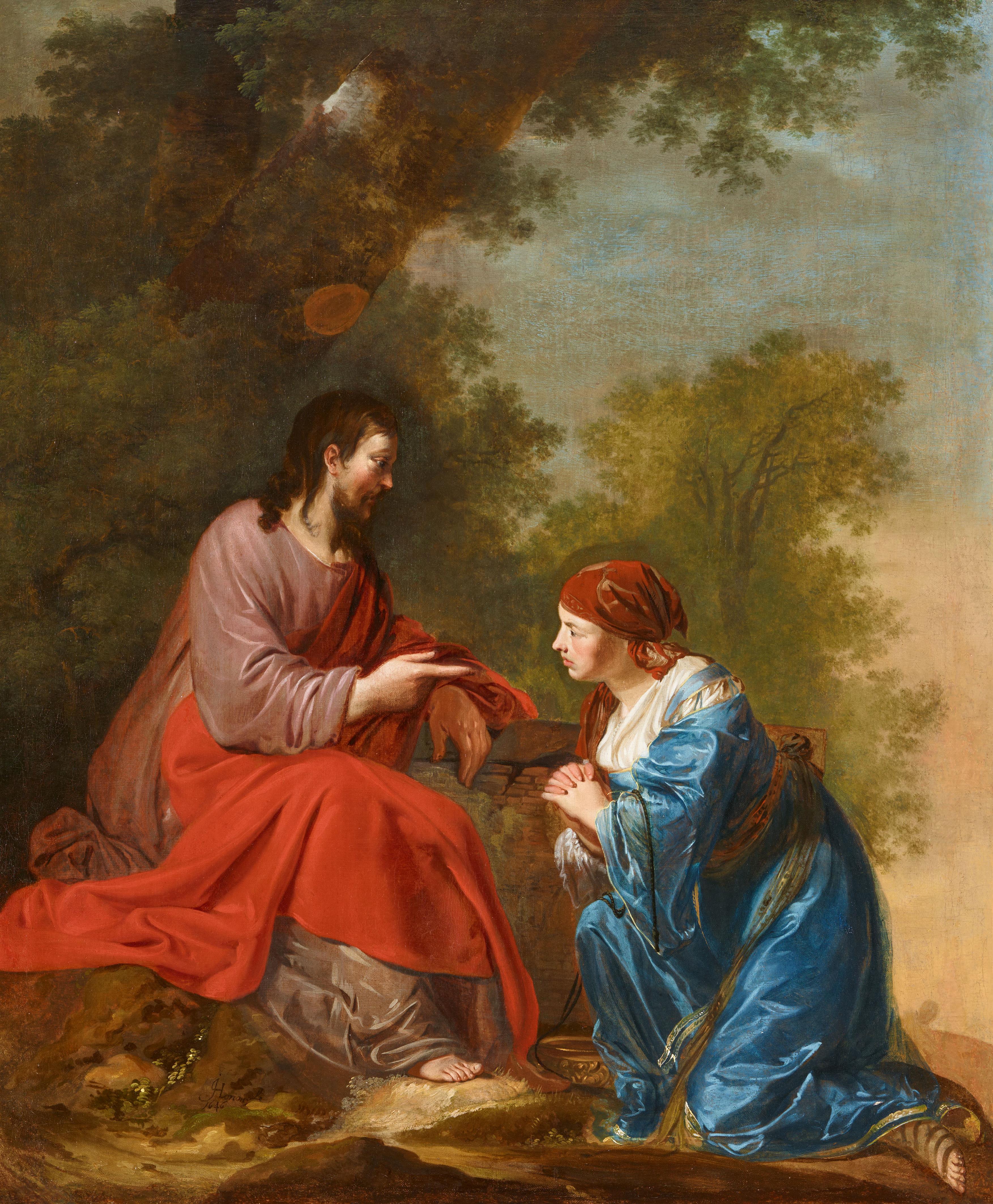 Hans Horions - Christ and the Samaritan Woman at the Well - image-1