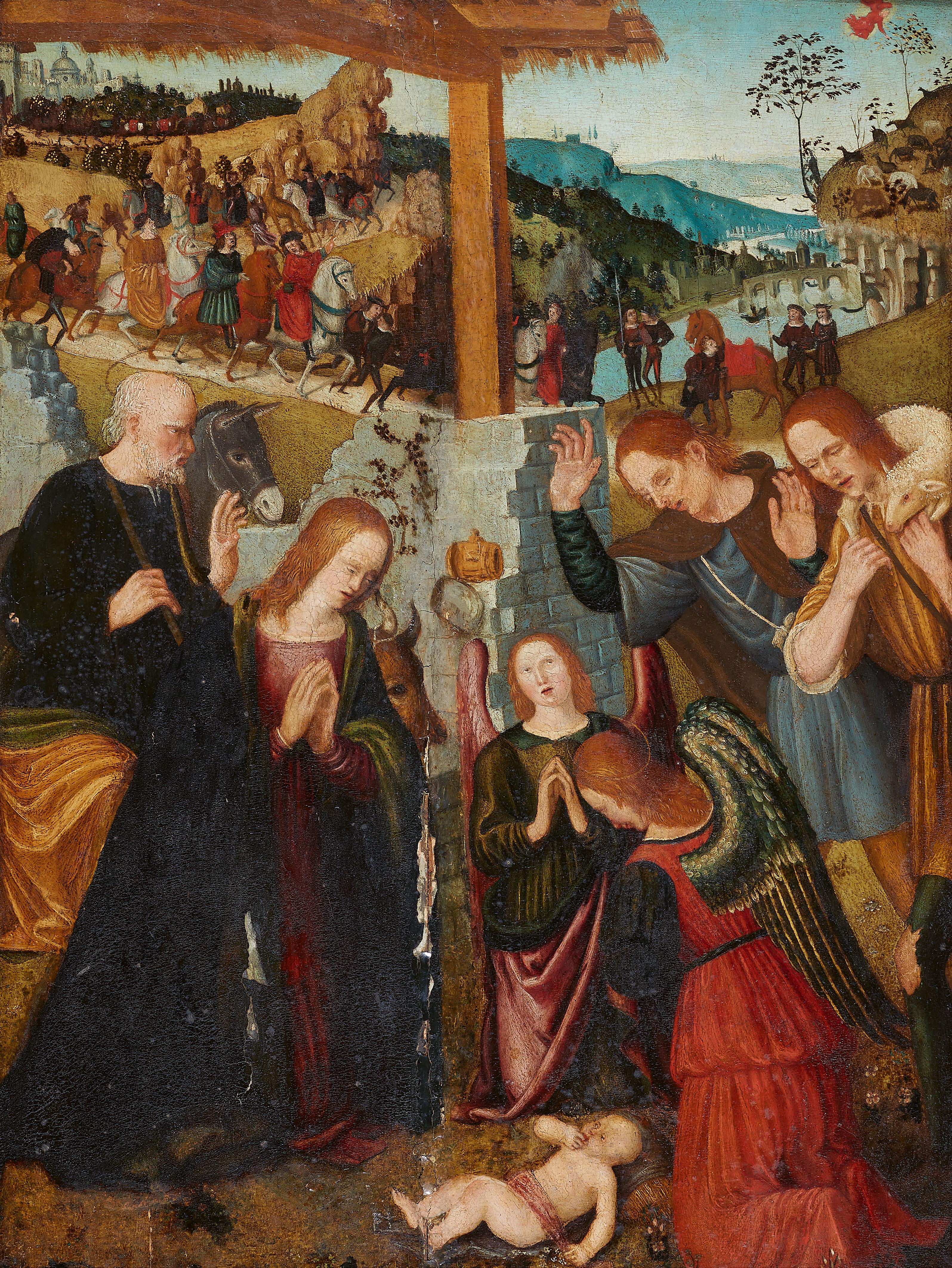 Wohl Bologneser Meister um 1500 - Geburt Christi - image-1
