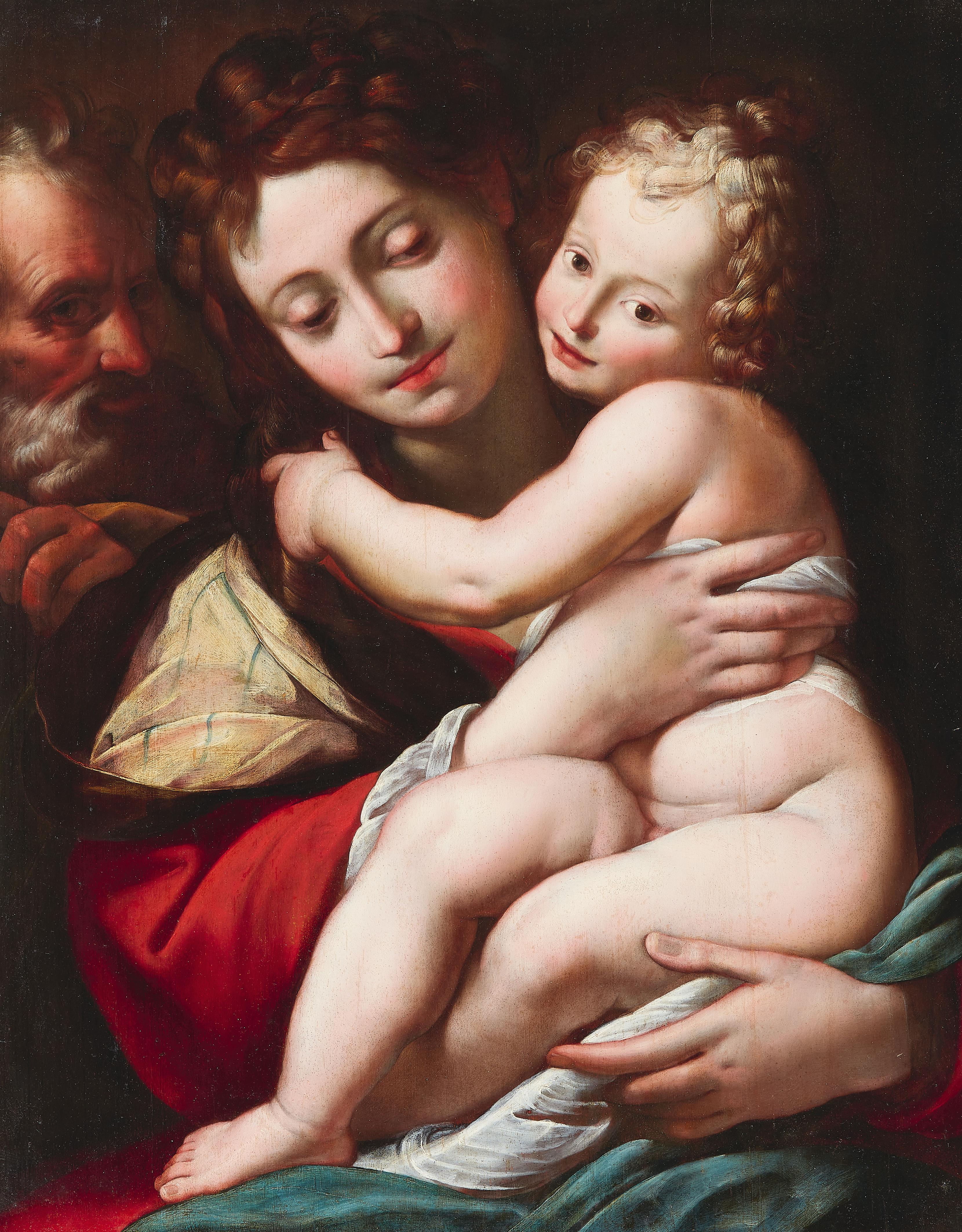 Giulio Cesare Procaccini, zugeschrieben - Die Heilige Familie - image-1