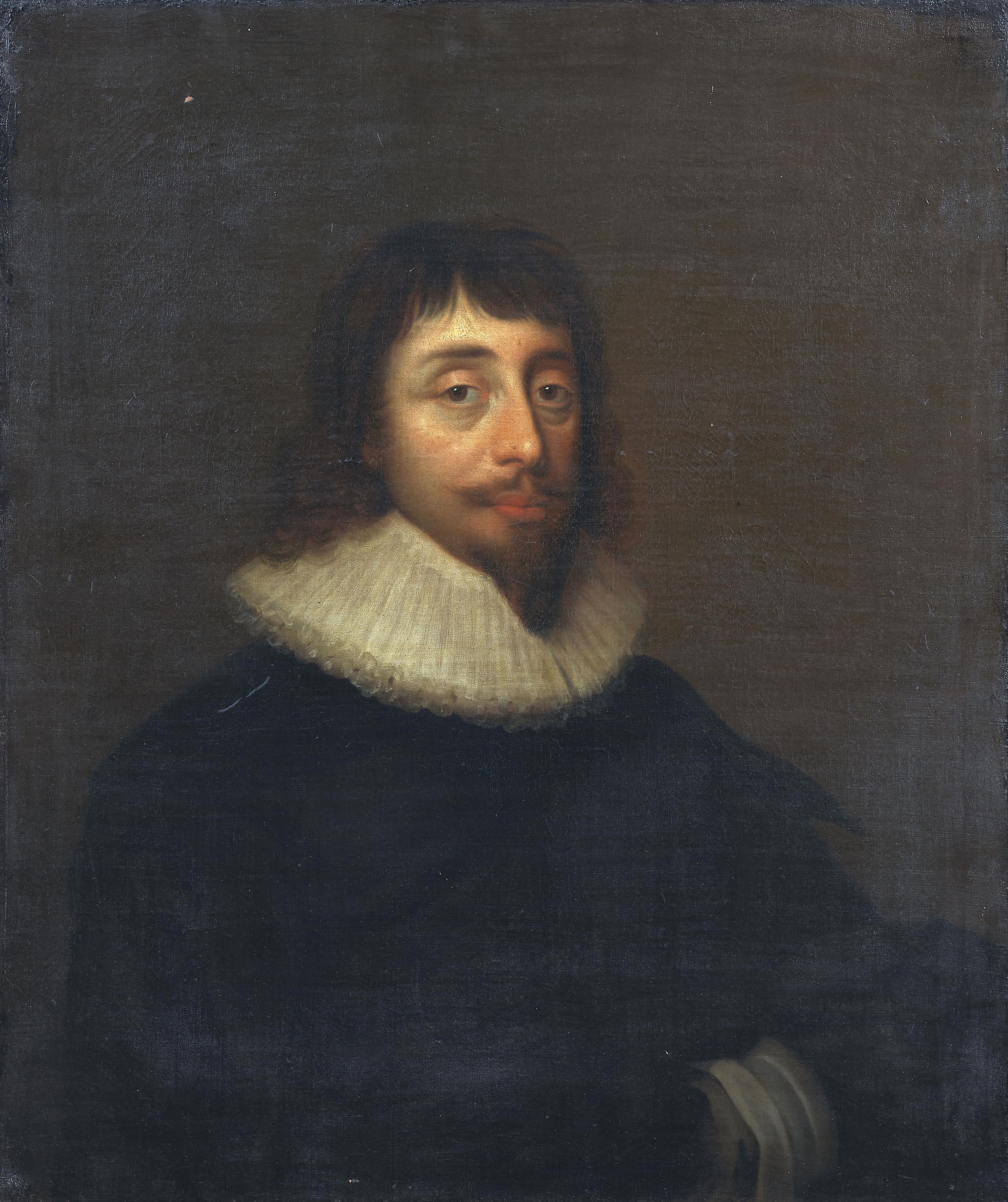 Cornelius Jonson (Janssens) van Ceulen, zugeschrieben - Bildnis einer Mannes mit weißer Halskrause - image-1