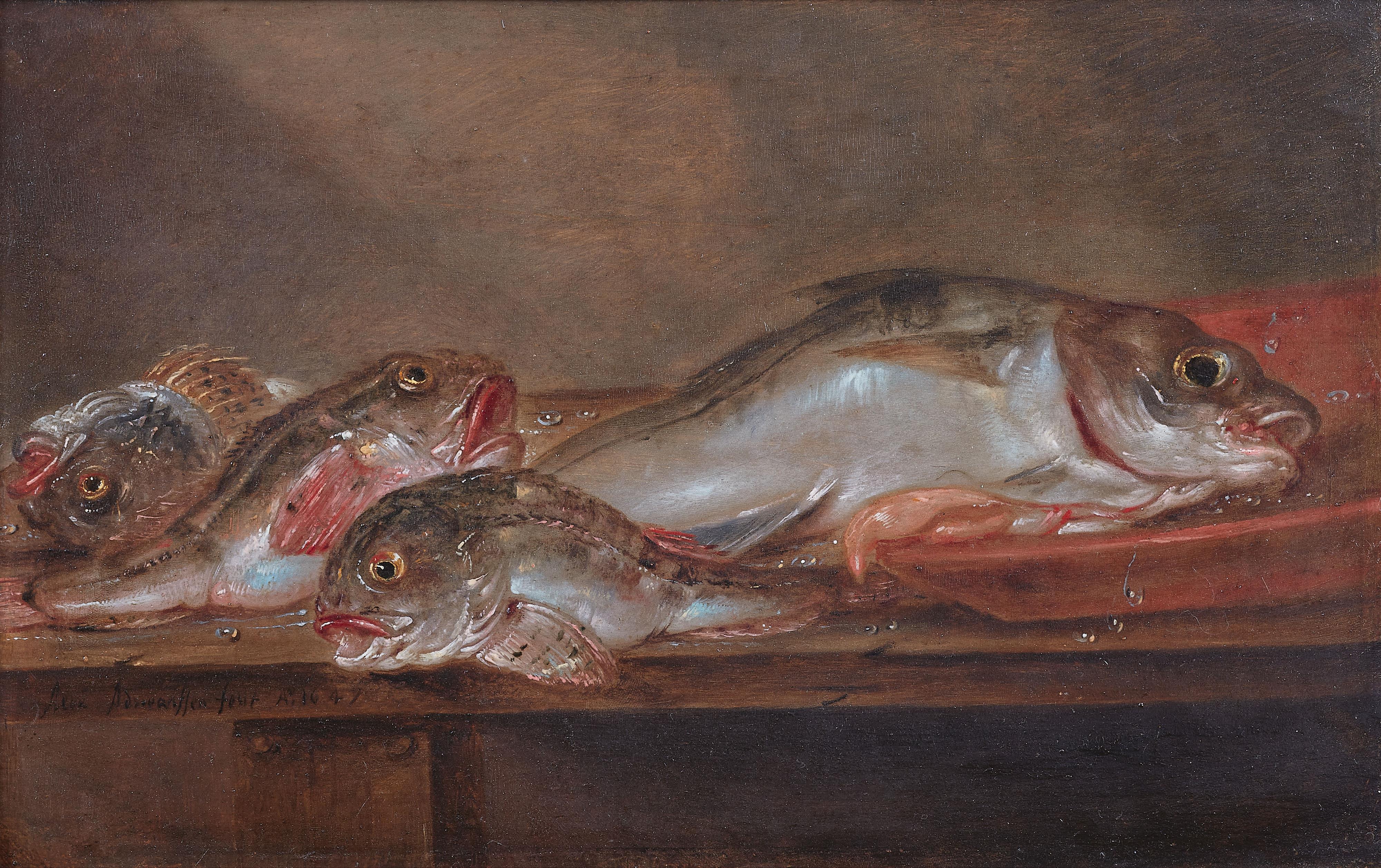 Alexander Adriaenssen - Fish Still Life - image-1