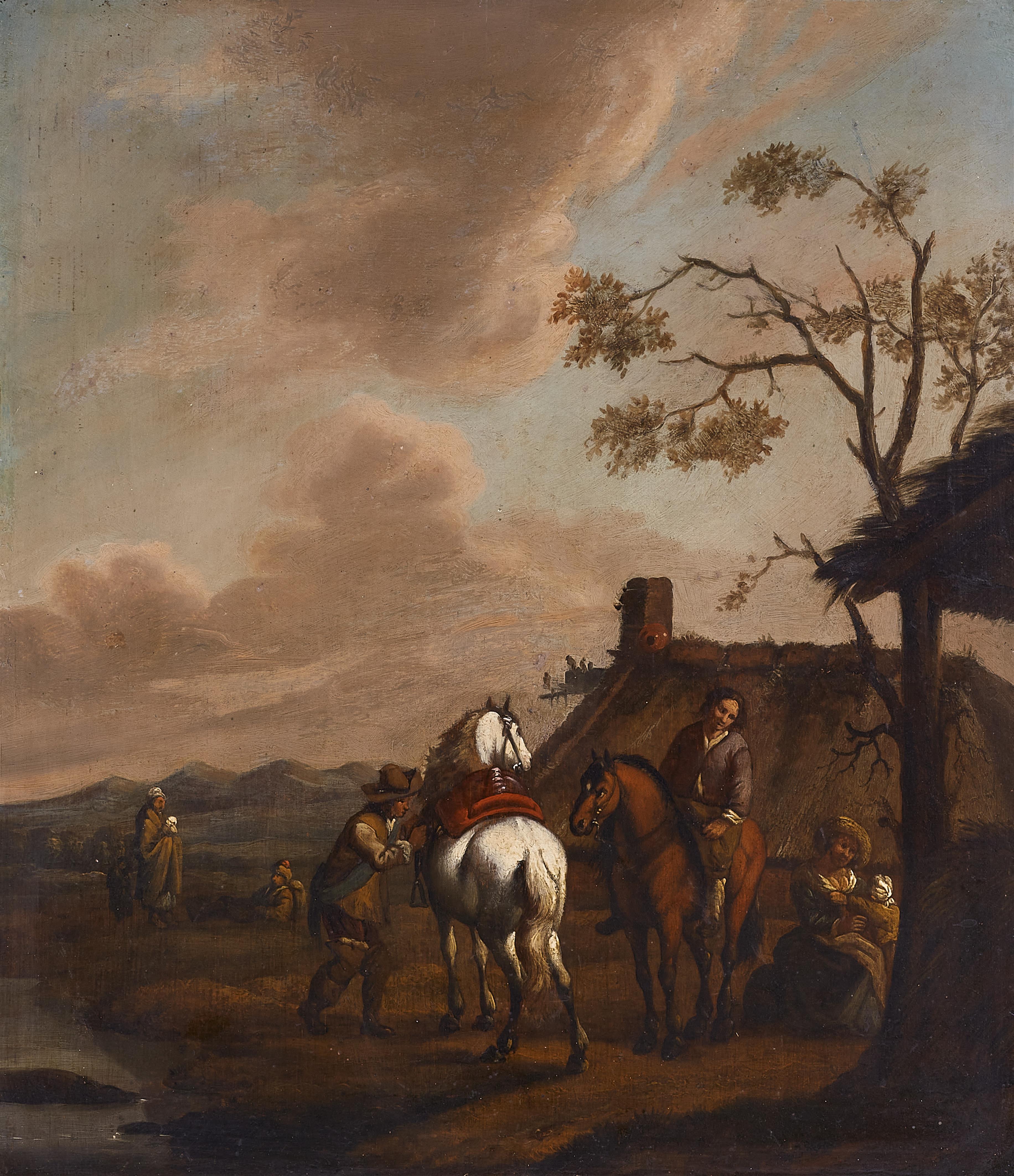 Pieter Wouwerman - Resting Horseman - image-1