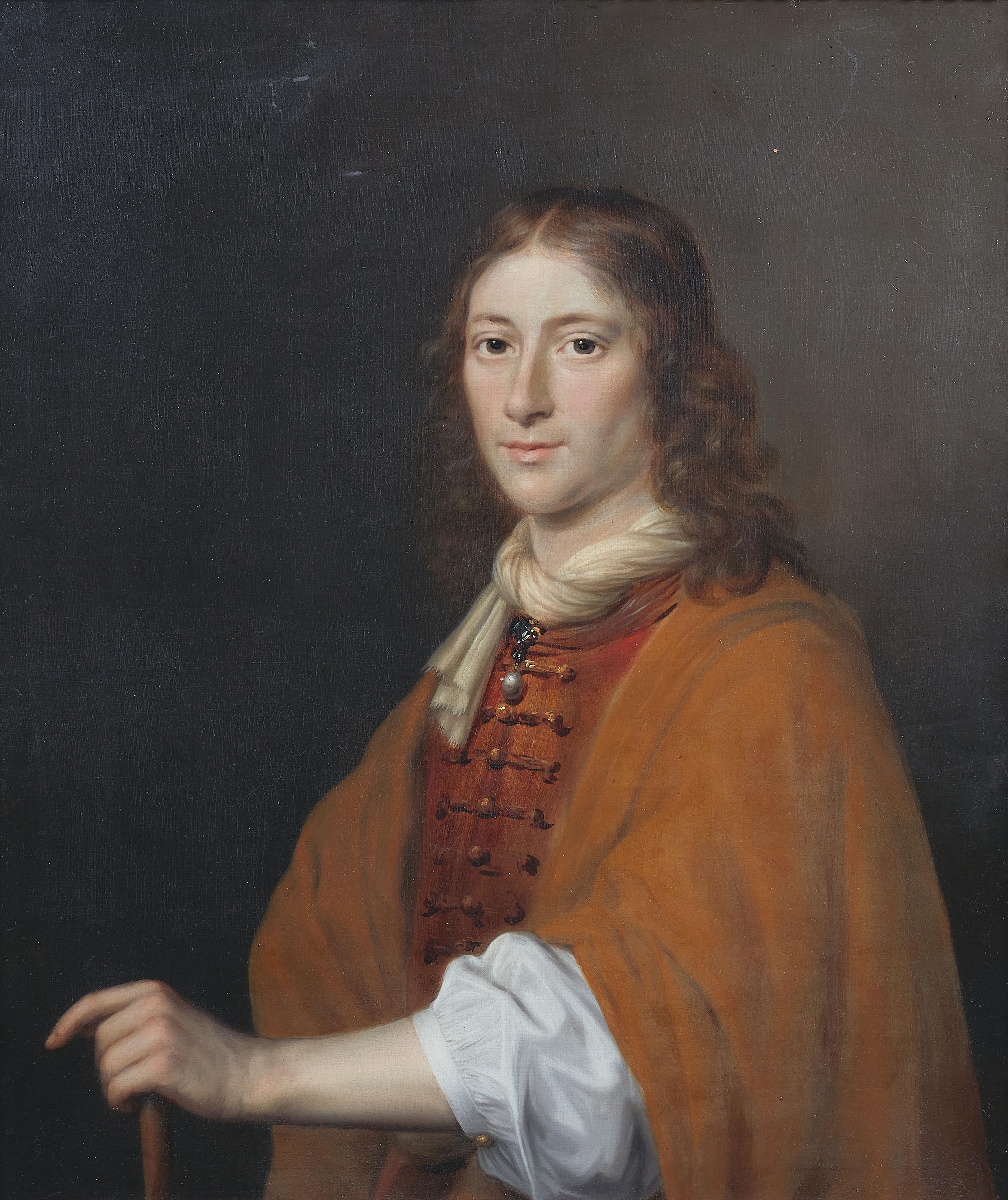 Cornelis Janson van Ceulen II, attributed to - Portrait of a young Man (Tronie) - image-1