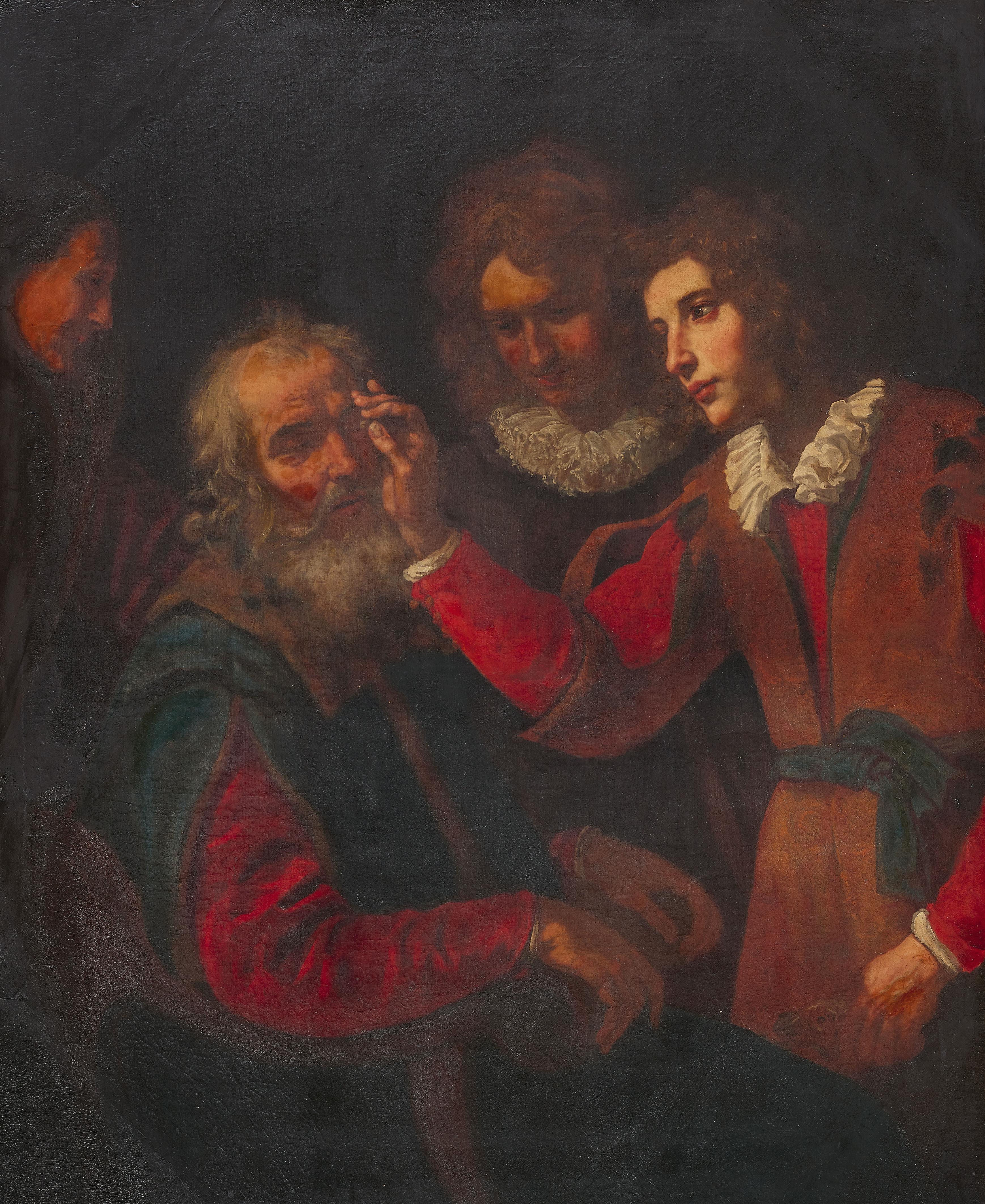 Florentiner Caravaggist des 17. Jahrhunderts - Tobias heilt seinen blinden Vater - image-1