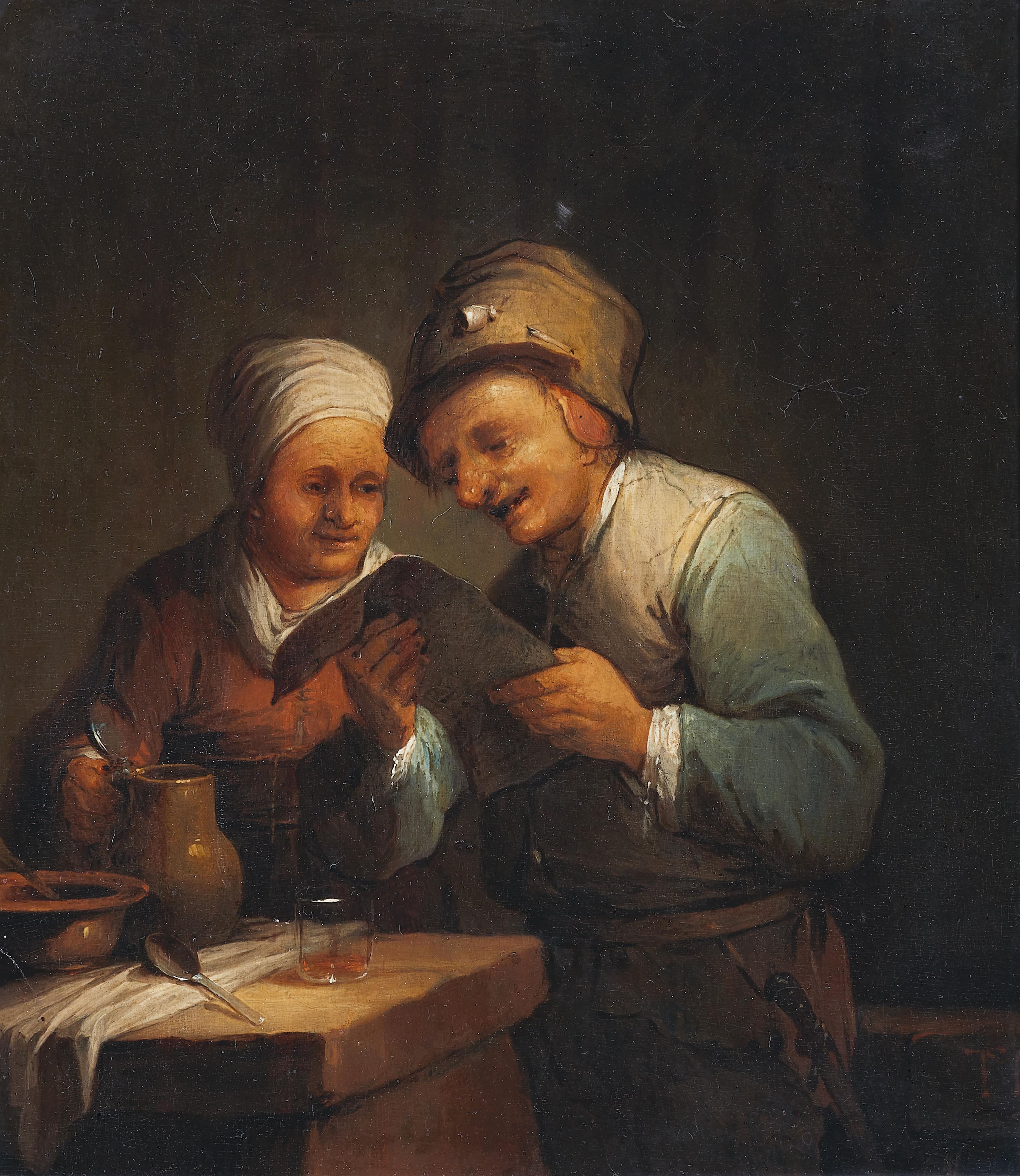 Johann Georg Trautmann - A Genre Painting - image-1
