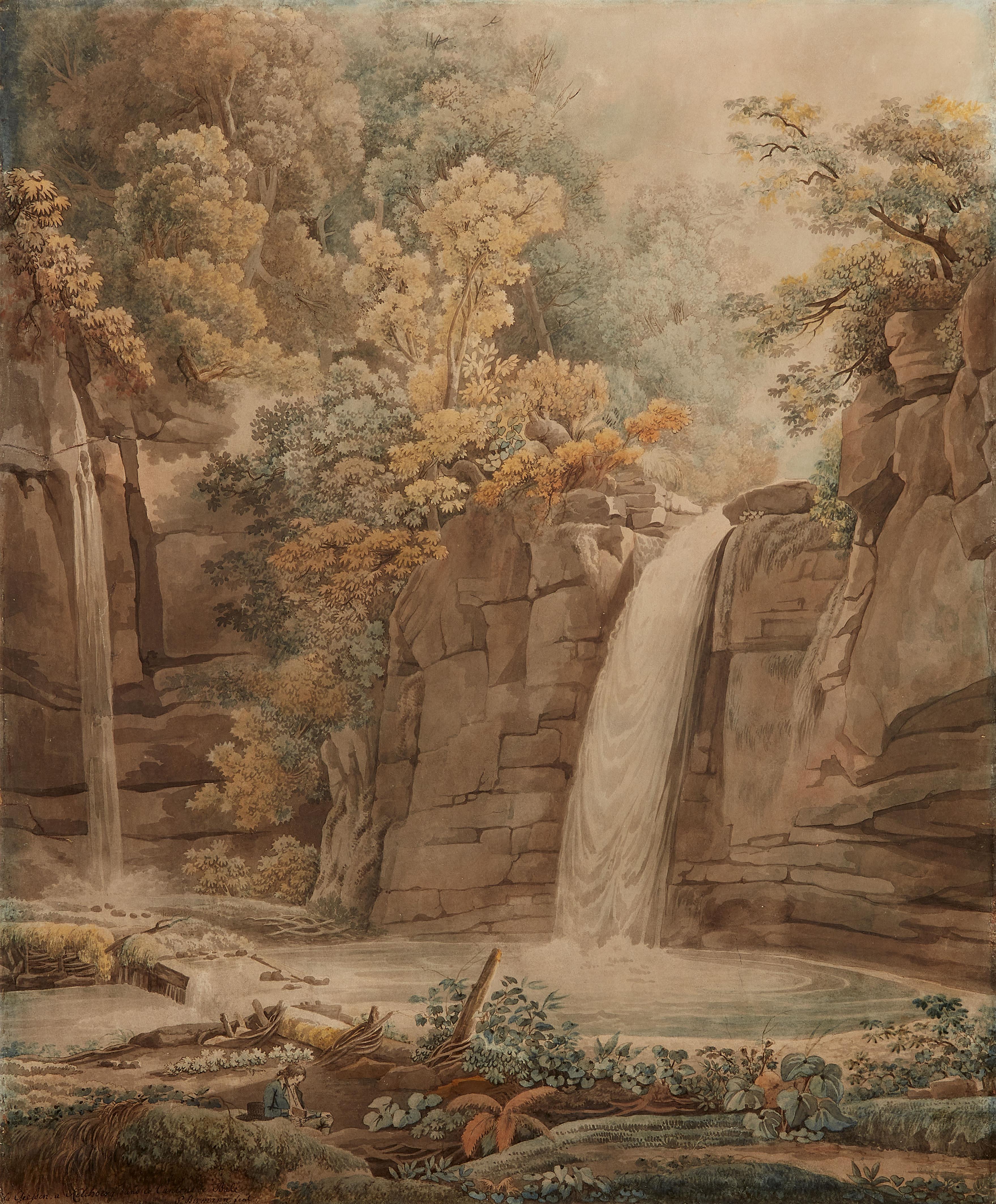 Peter Birmann - Der Giessen Wasserfall bei Kilchberg - image-1