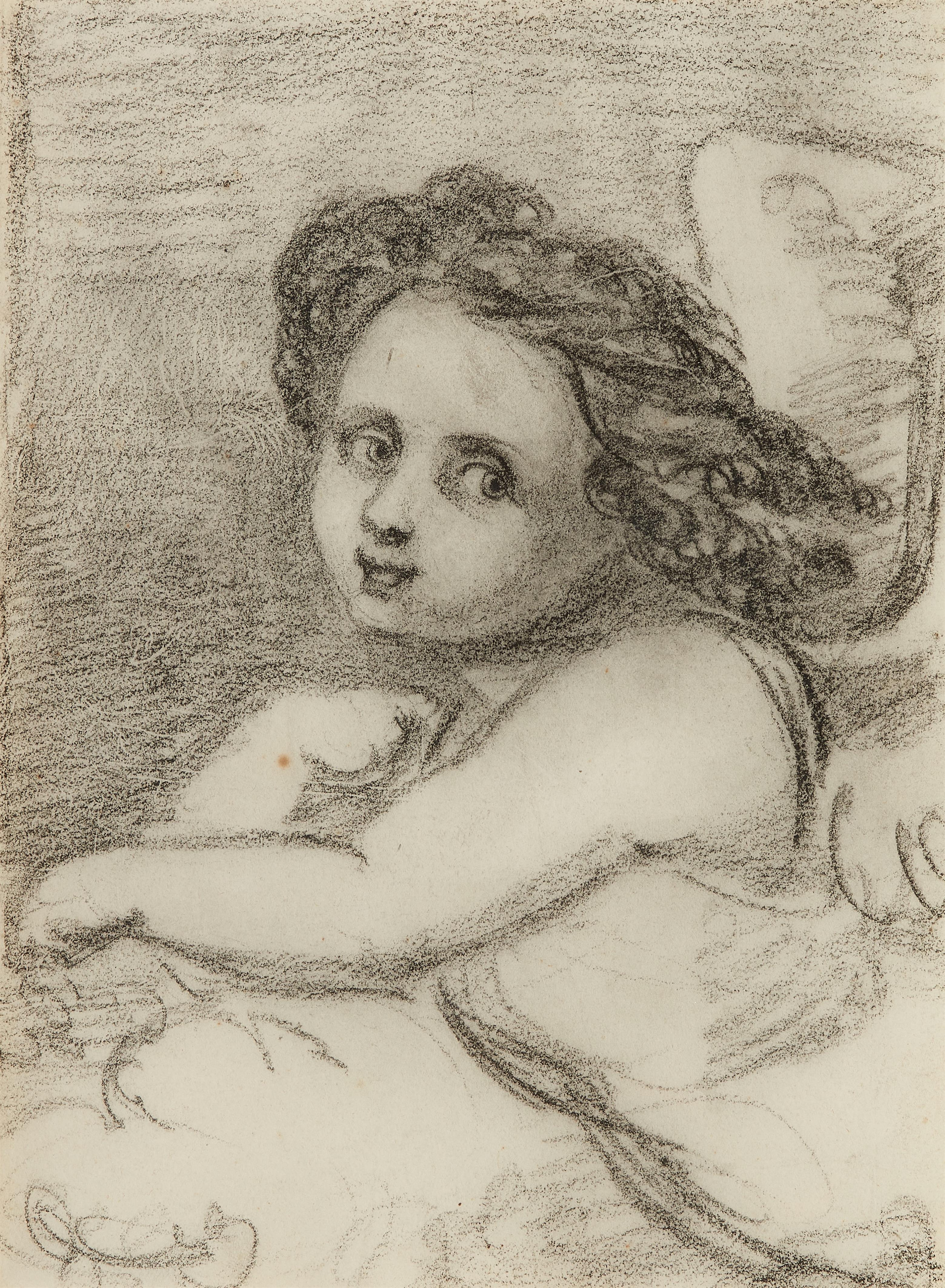 Peter Cornelius, attributed to - Winged cherub - image-1