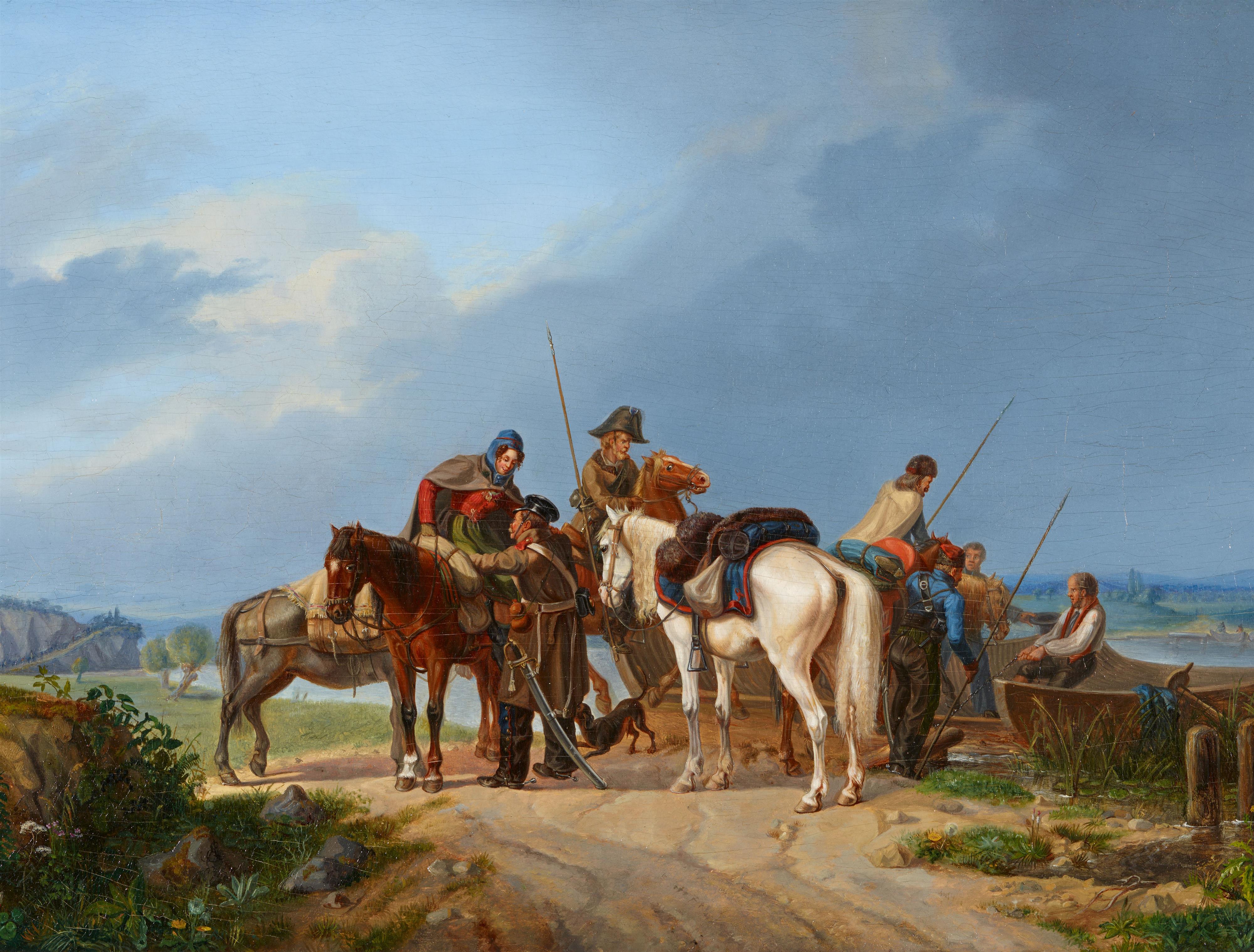 Heinrich Ambros Eckert - Resting Soldiers and Riders - image-1